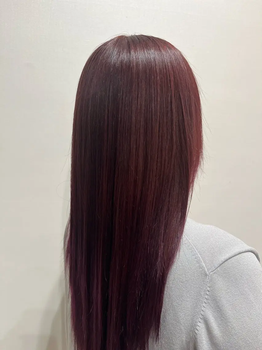ロング カラー ヘアカラー 艶髪特化 しゅんぼう 長岡髪質改善のヘアスタイル