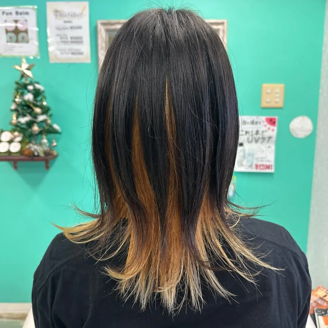 インナーカラー（抜きっぱなし）＋トリートメント＋ドライの写真