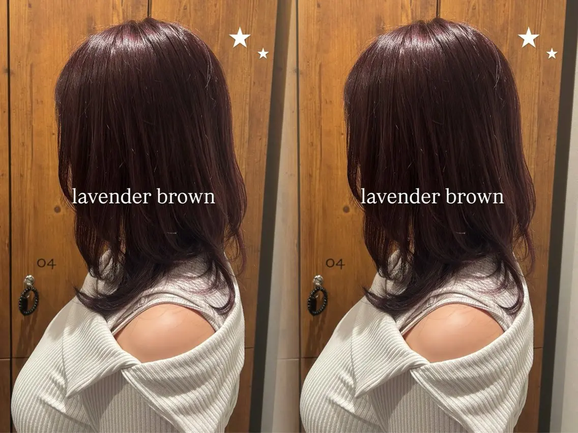 ミディアム カット ヘアカラー 🎀レイヤー/ 透明感カラー🎀のヘアスタイル