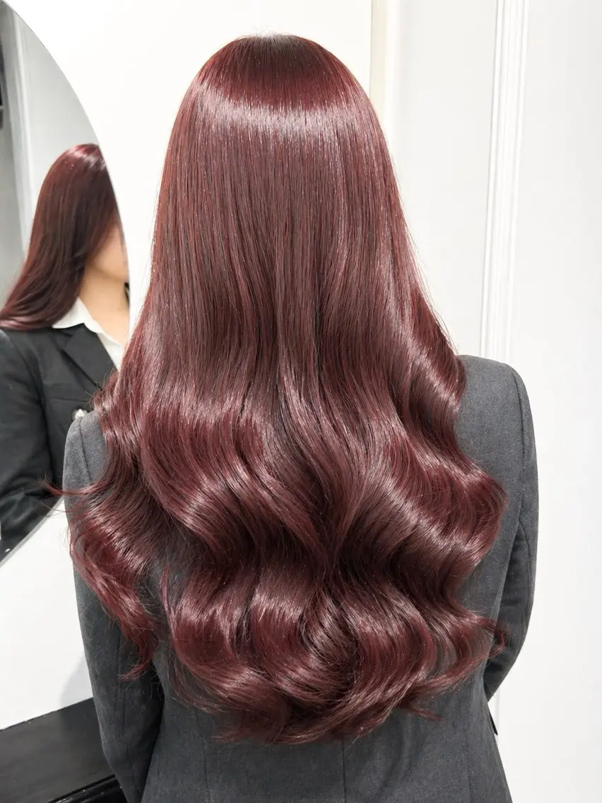 ロング カラー ヘアカラー 韓国レイヤー 🎀ダブルカラーのヘアスタイル