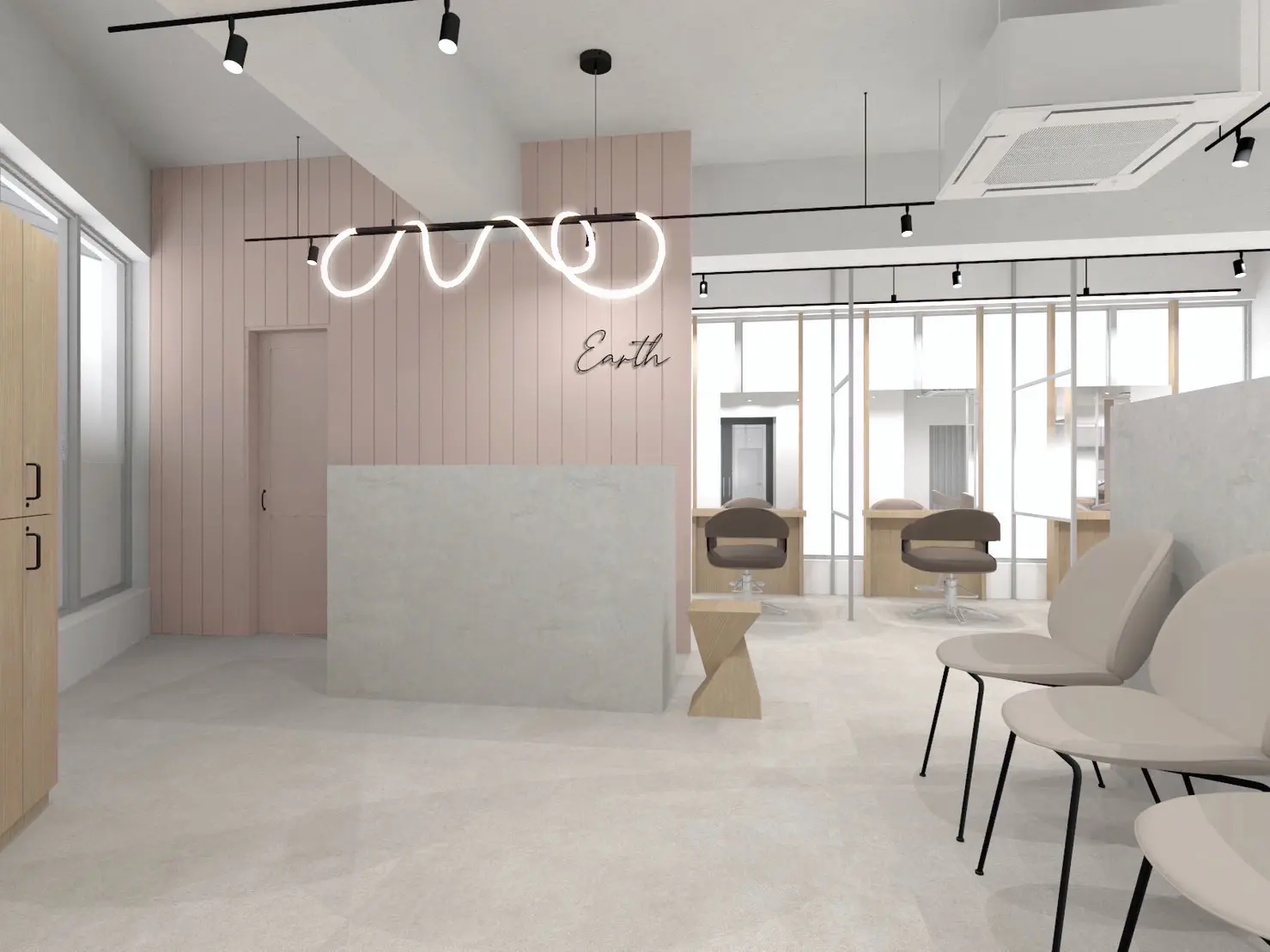HAIR&MAKE EARTH菊名店の内観・外観1