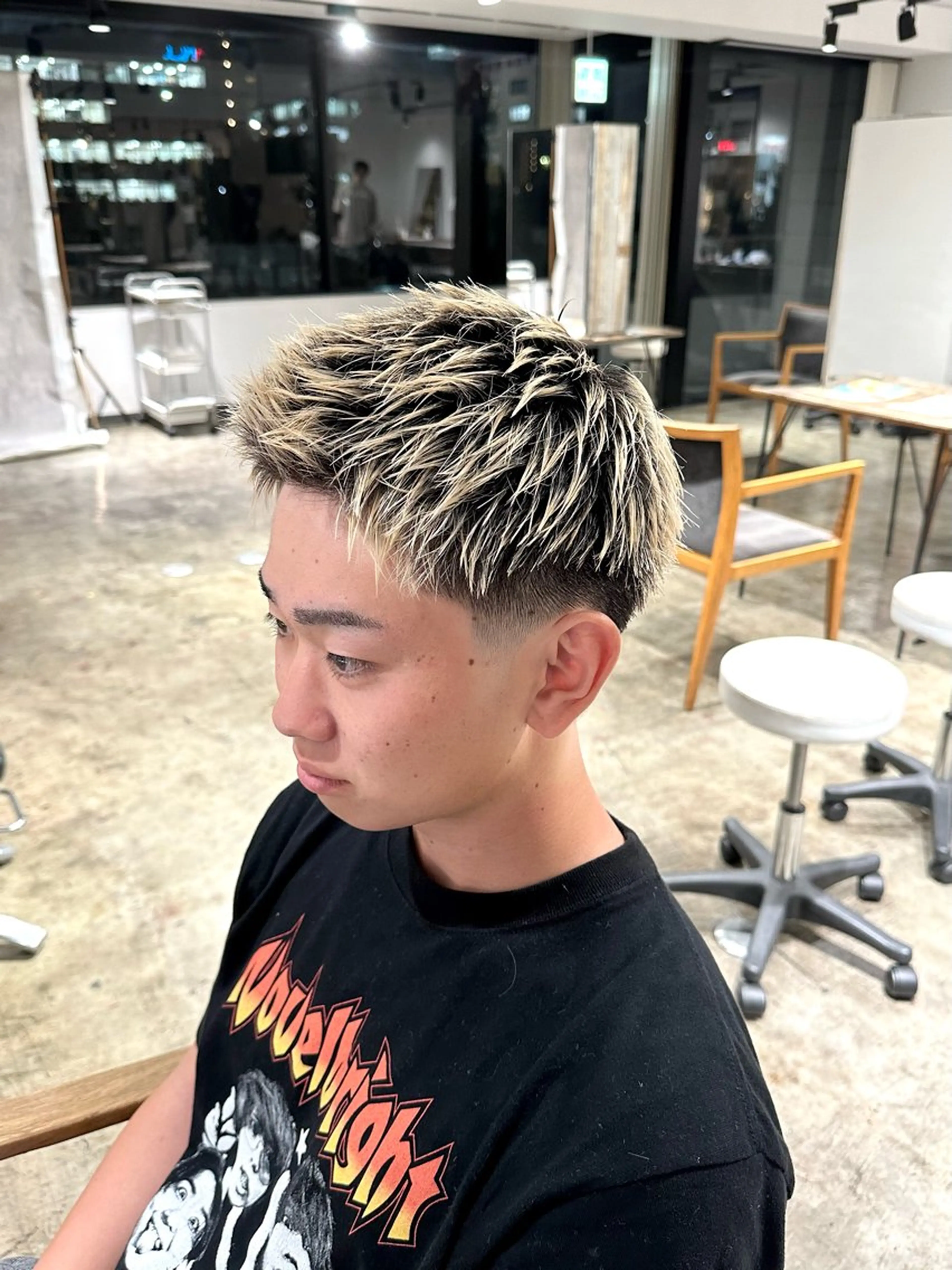 メンズ フェードカット メンズパーマ スキンフェード カット 骨格補正施術/メンズ 専門美容師/YUYAのヘアスタイル
