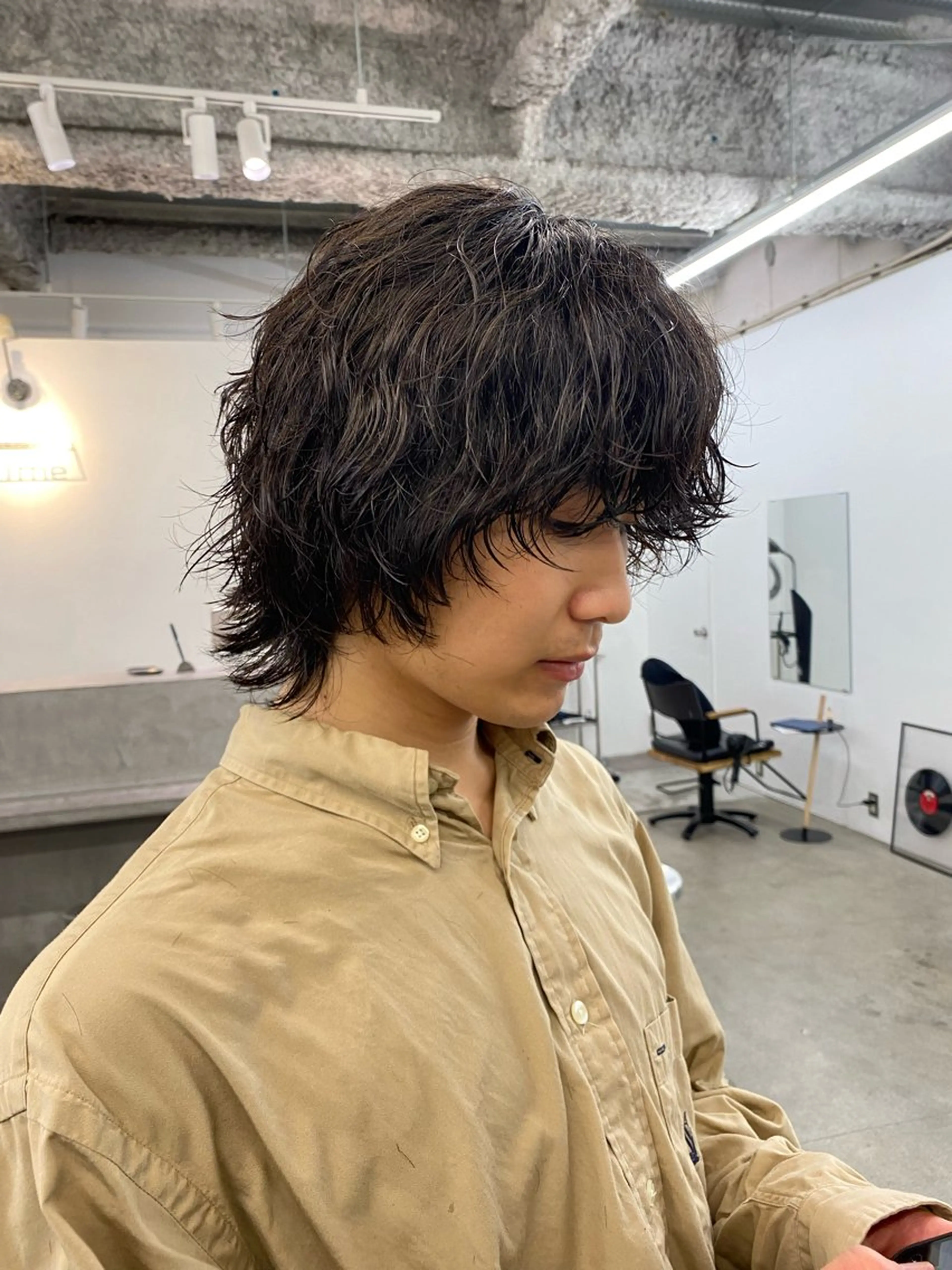 ショート パーマ メンズ Elme   蔵前所属・顔周りカット/透明感 カラー/rioのヘアスタイル