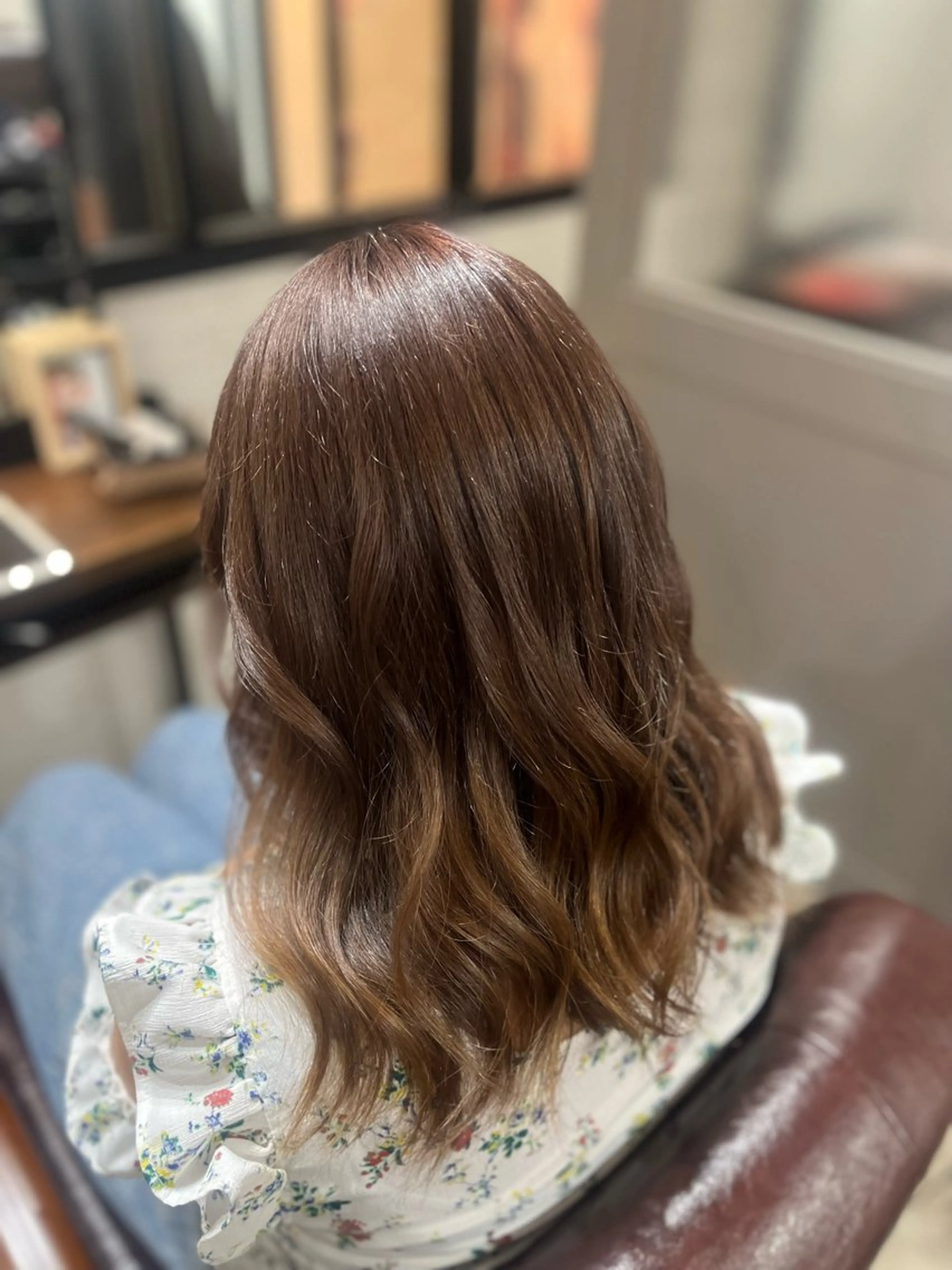 セミロング カット ヘアカラー トリートメント 🫧ぷる艶カラー🫧 Yuubi🦩のヘアスタイル