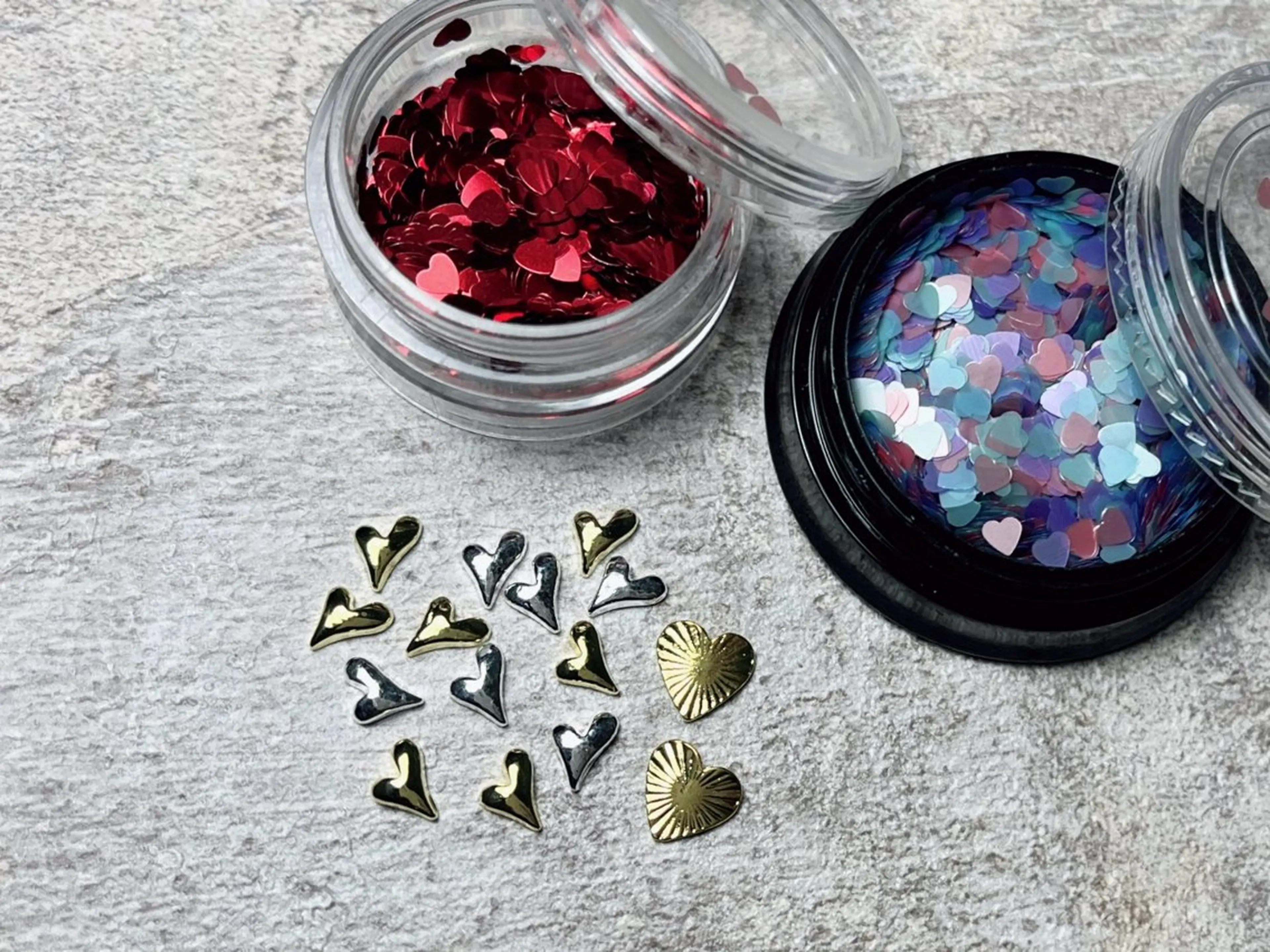 ネイル ハート ホログラムネイル ハンドネイル nailsalon anrireのネイルデザイン