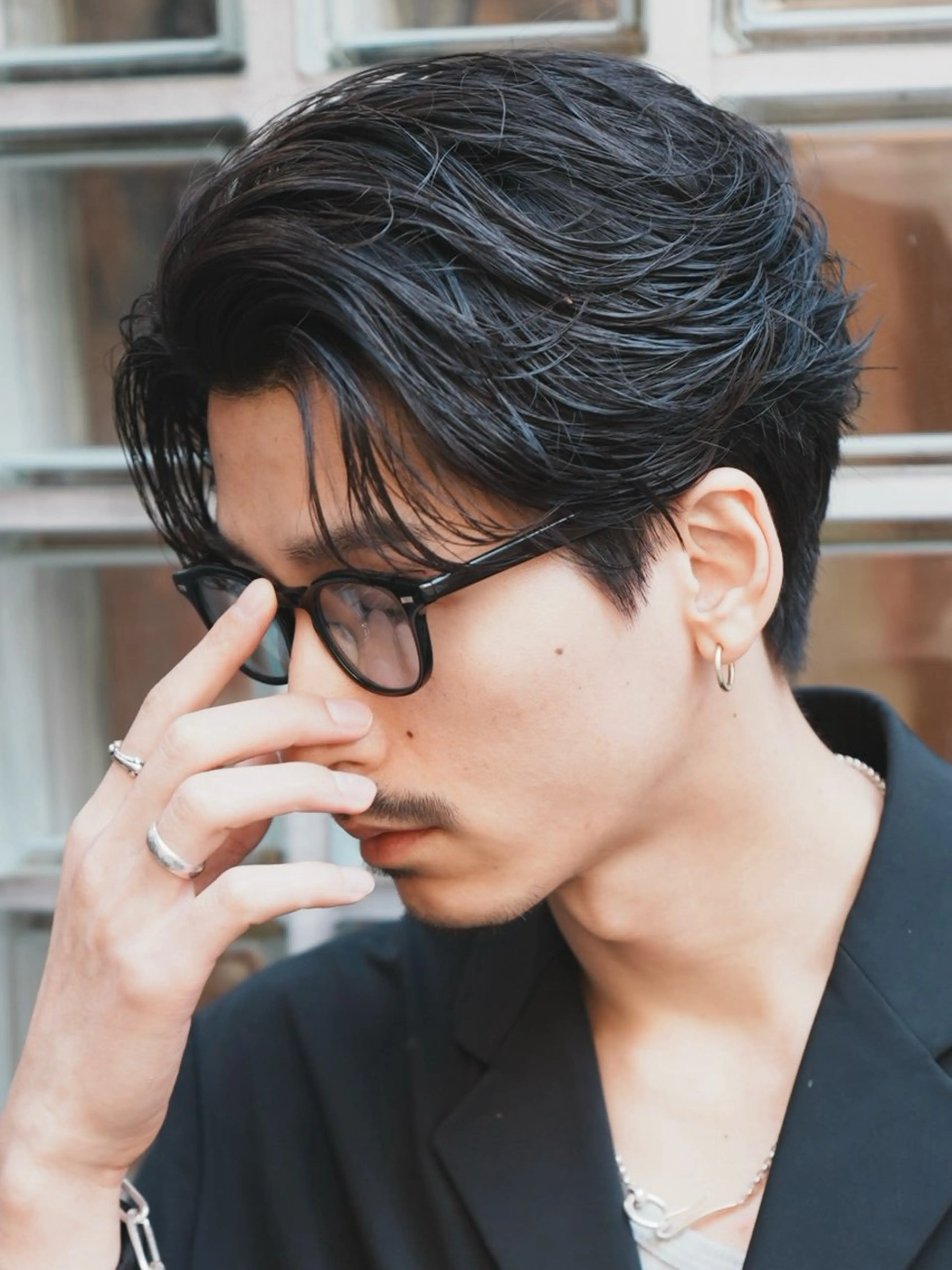 パーマ メンズ 原宿波巻きスパイラル パーマTOSHIのヘアスタイル