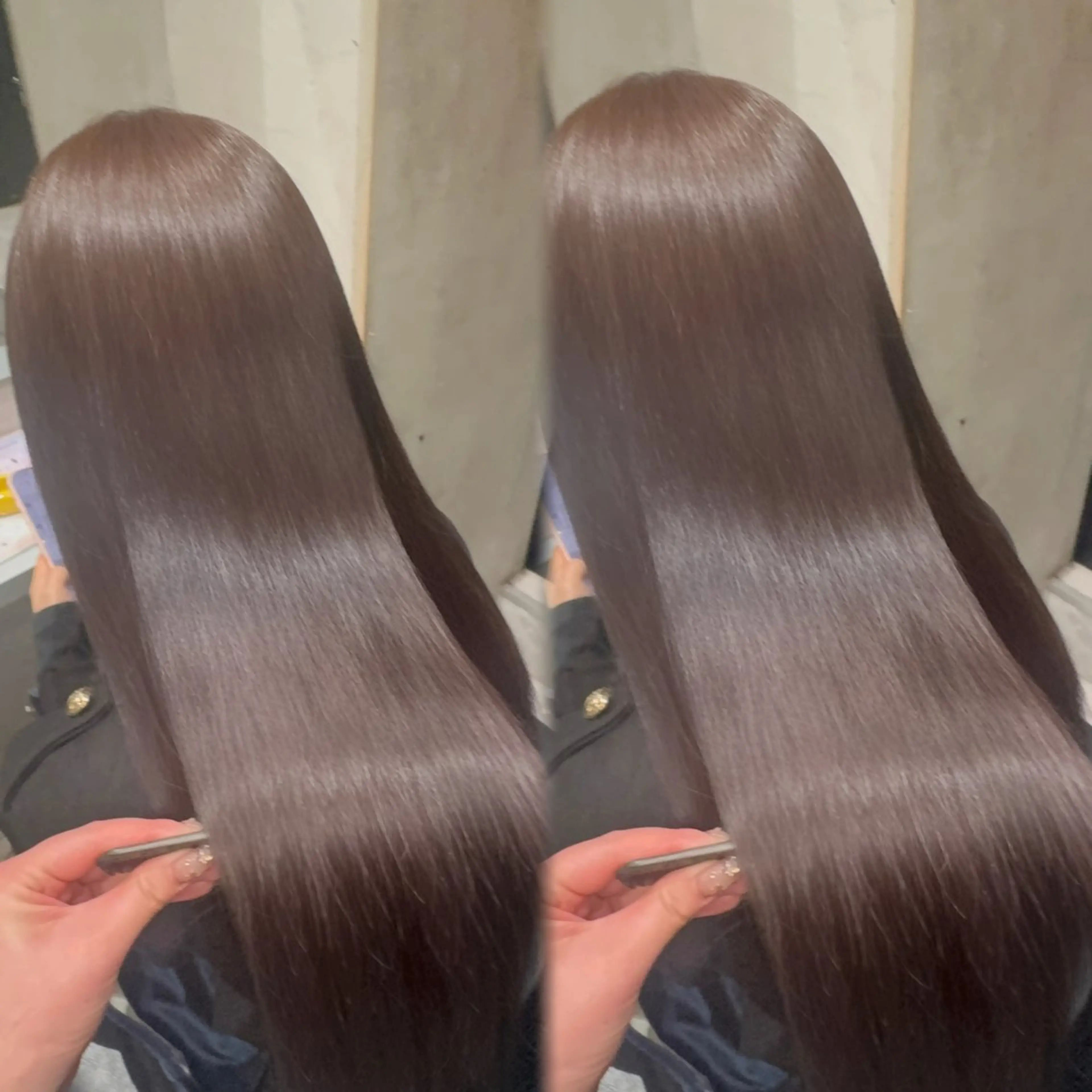 ロング ヘアカラー トリートメント 新宿♡暖色カラー/ エクステ/スズ‎🤍のヘアスタイル
