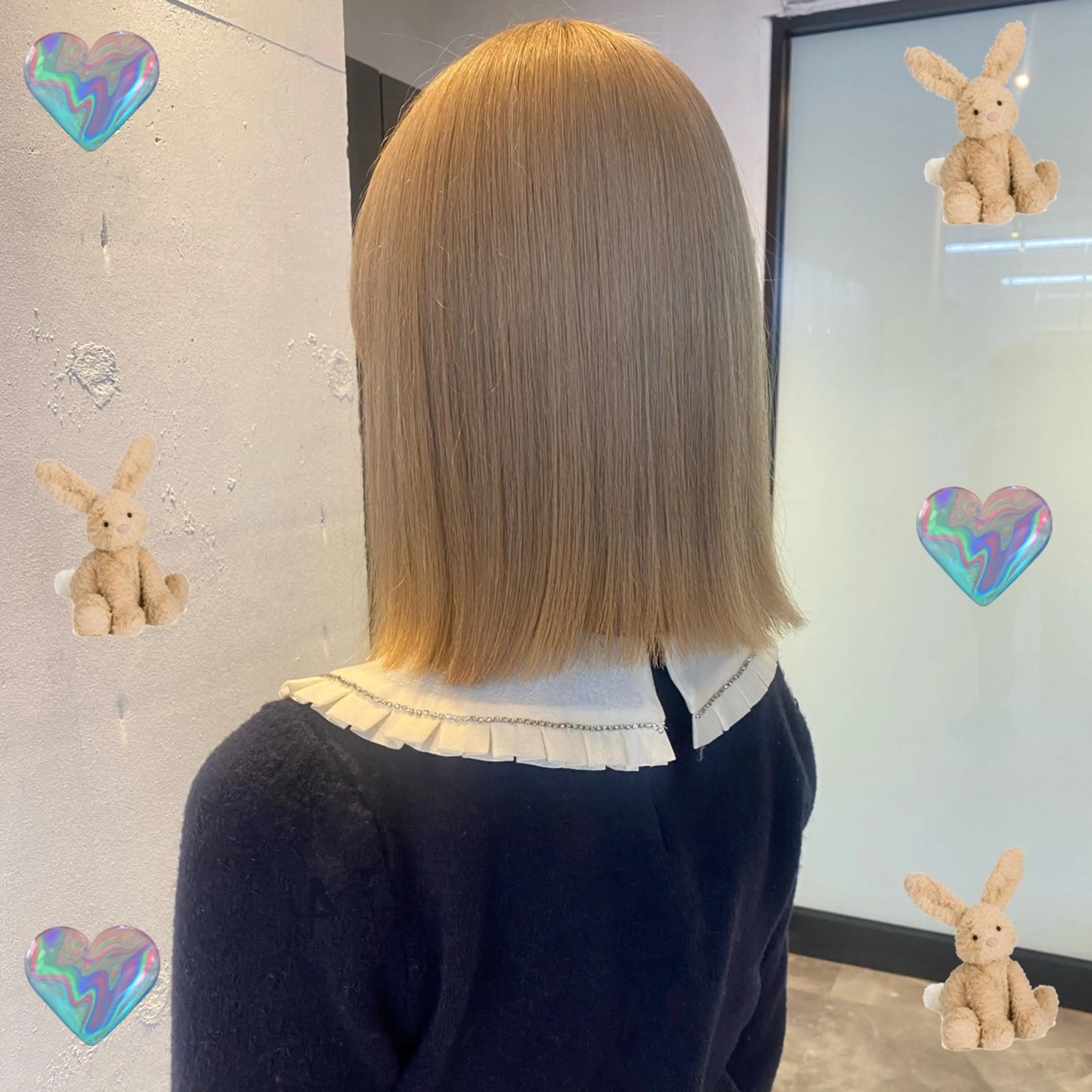 セミロング カラー 韓国ヘア特化 💟 ララア 💟のヘアスタイル