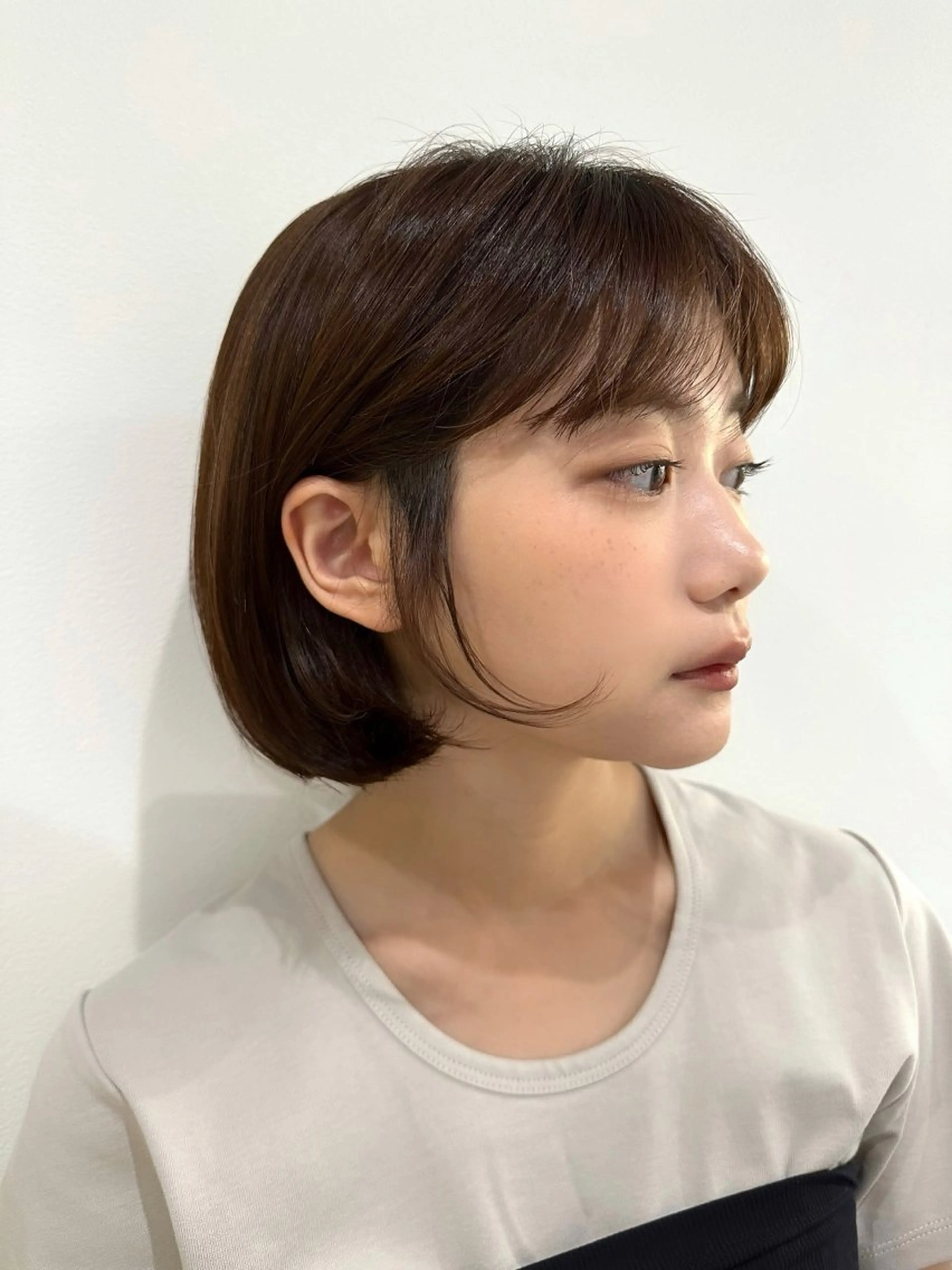 ショート カット ヘアカラー トリートメント アンニュイヘア/ 顔周りカット/眞弓萌のヘアスタイル