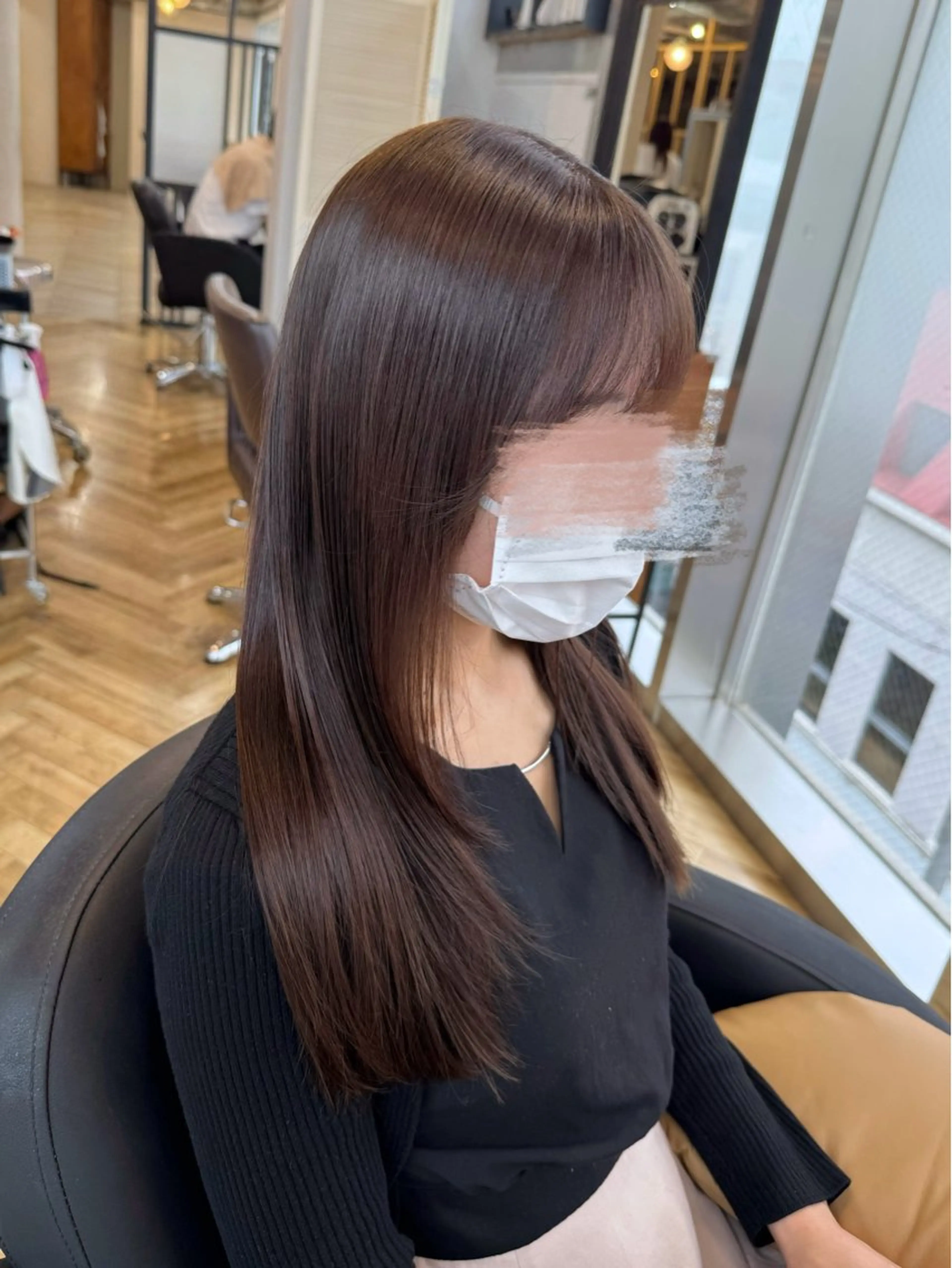 セミロング カラー グレージュ ヘアカラー トリートメント ヘアセット 佐藤景流/自由が丘で 叶う髪質改善/メンズのヘアスタイル