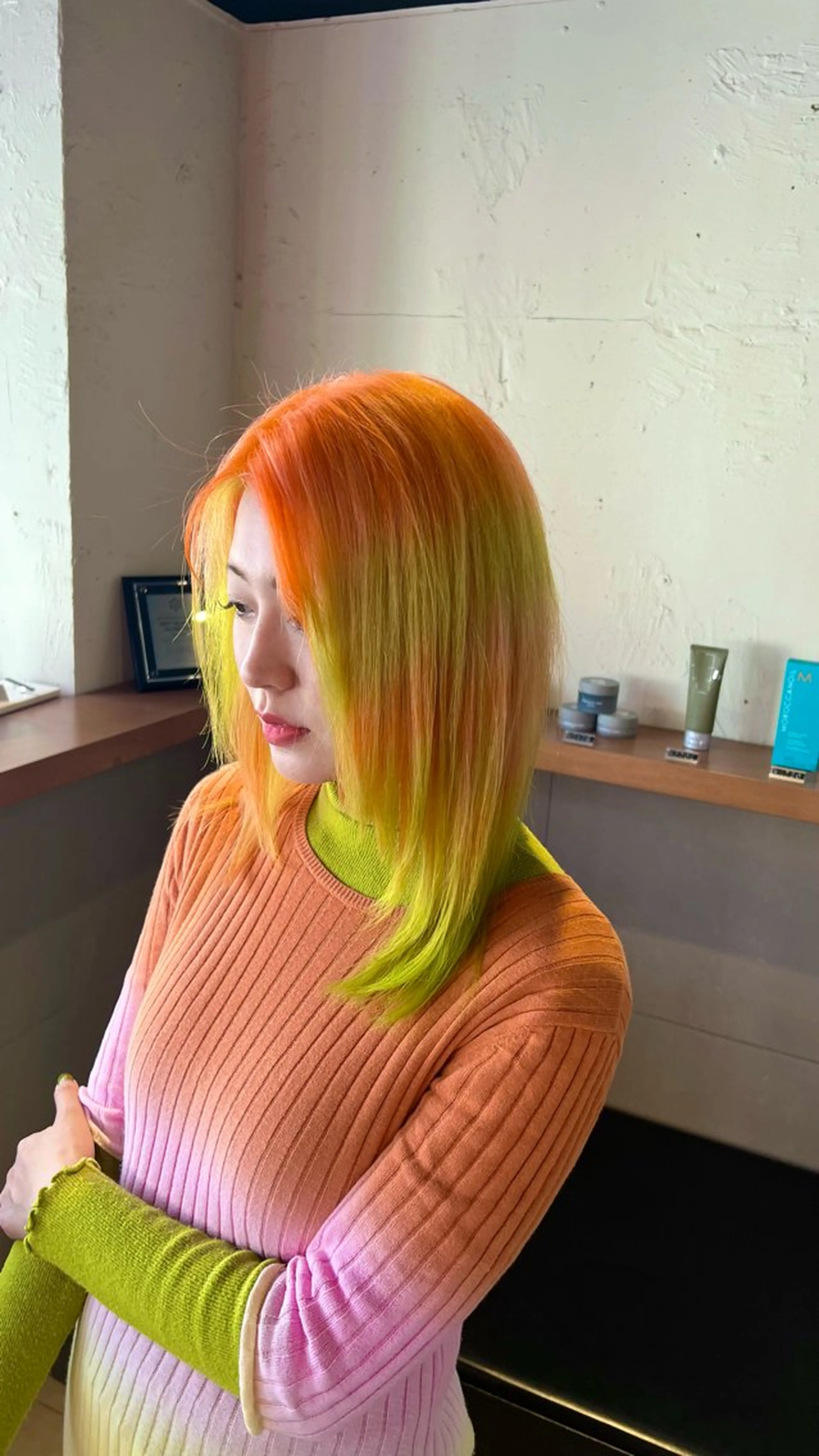 カラー 竹川 りょうのヘアスタイル