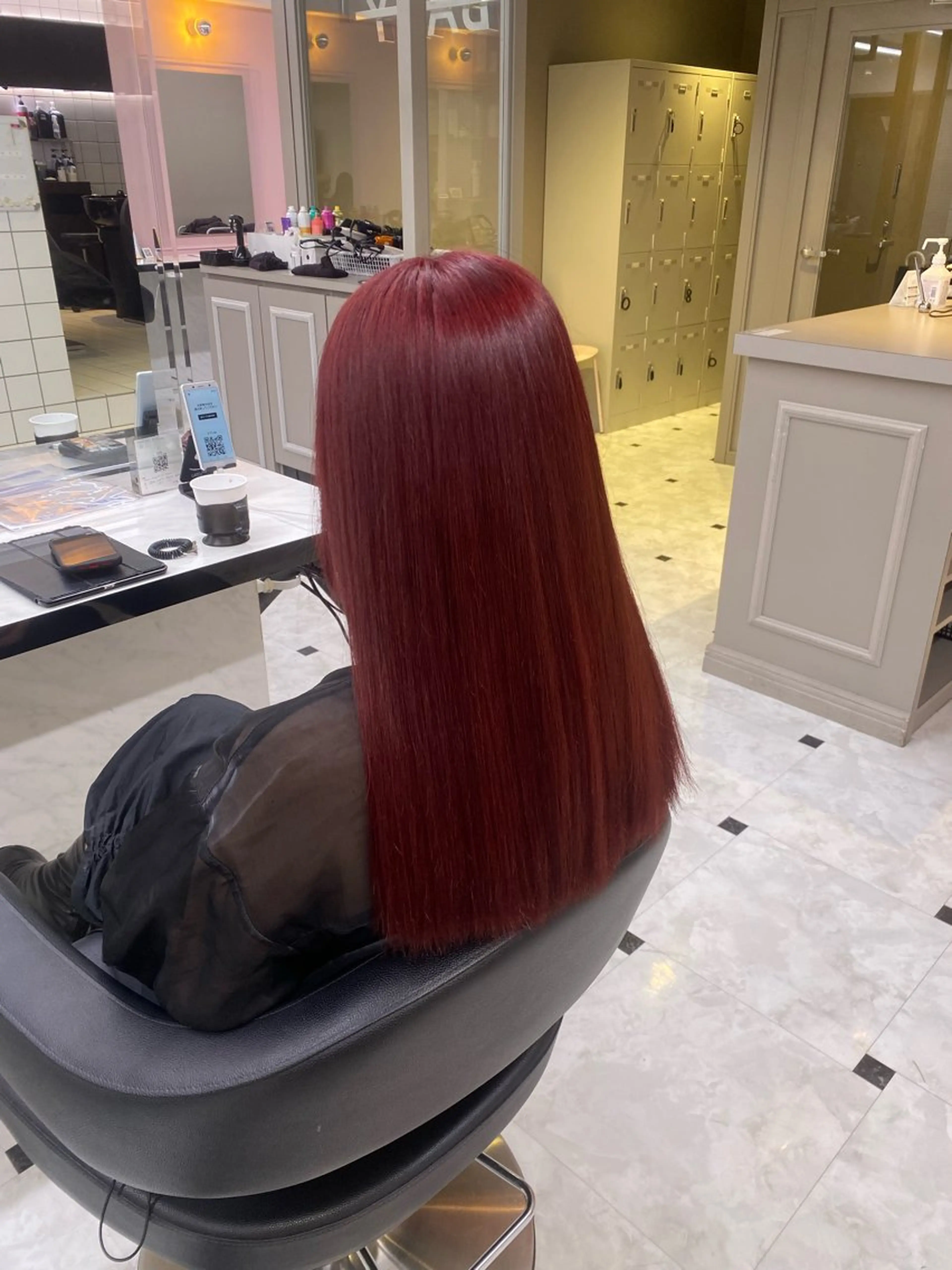 セミロング カラー ヘアカラー トリートメント ヘッドスパ ヘアセット 透明感ベージュカラー 🪞上野🪞AIのヘアスタイル