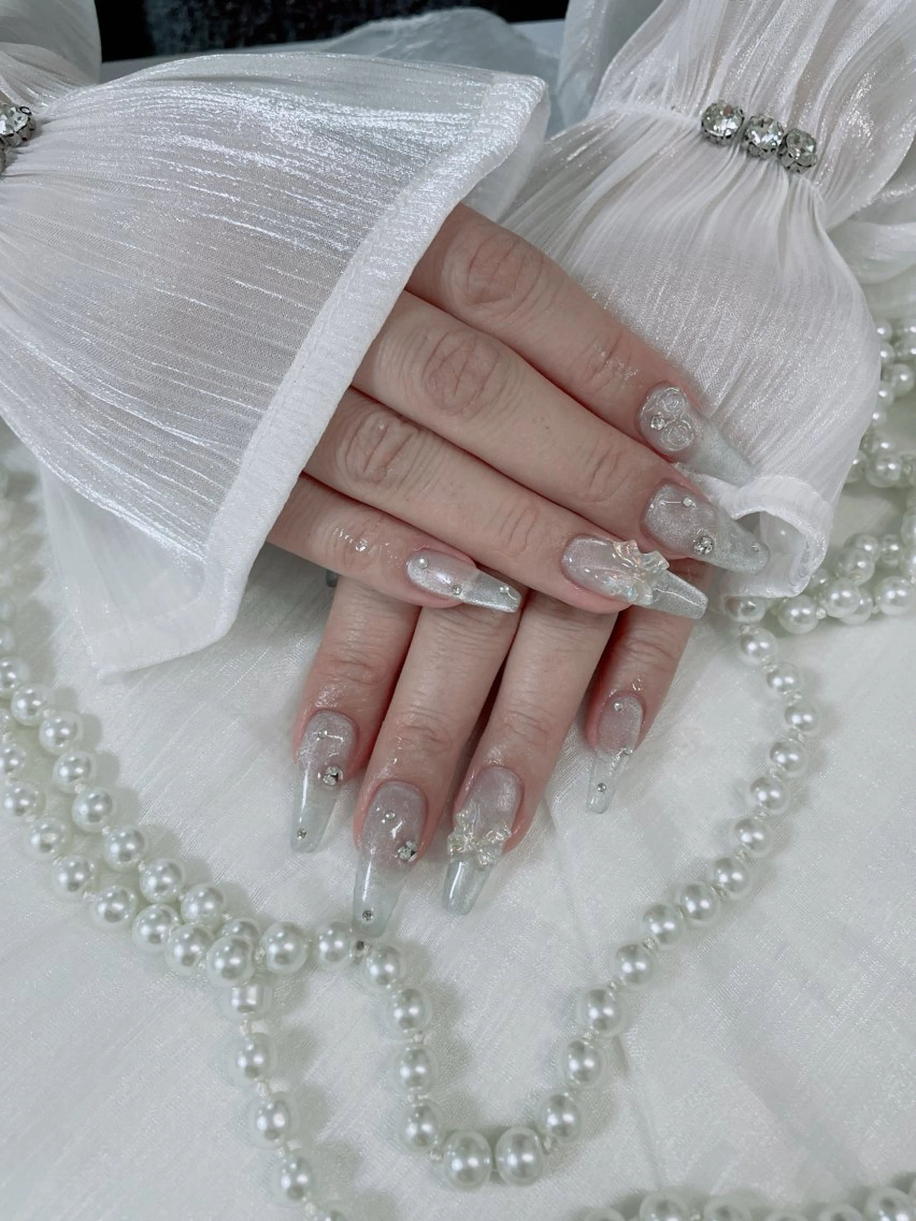 ネイル 長さ出し ネイルチップ Nail salon Lilyのネイルデザイン