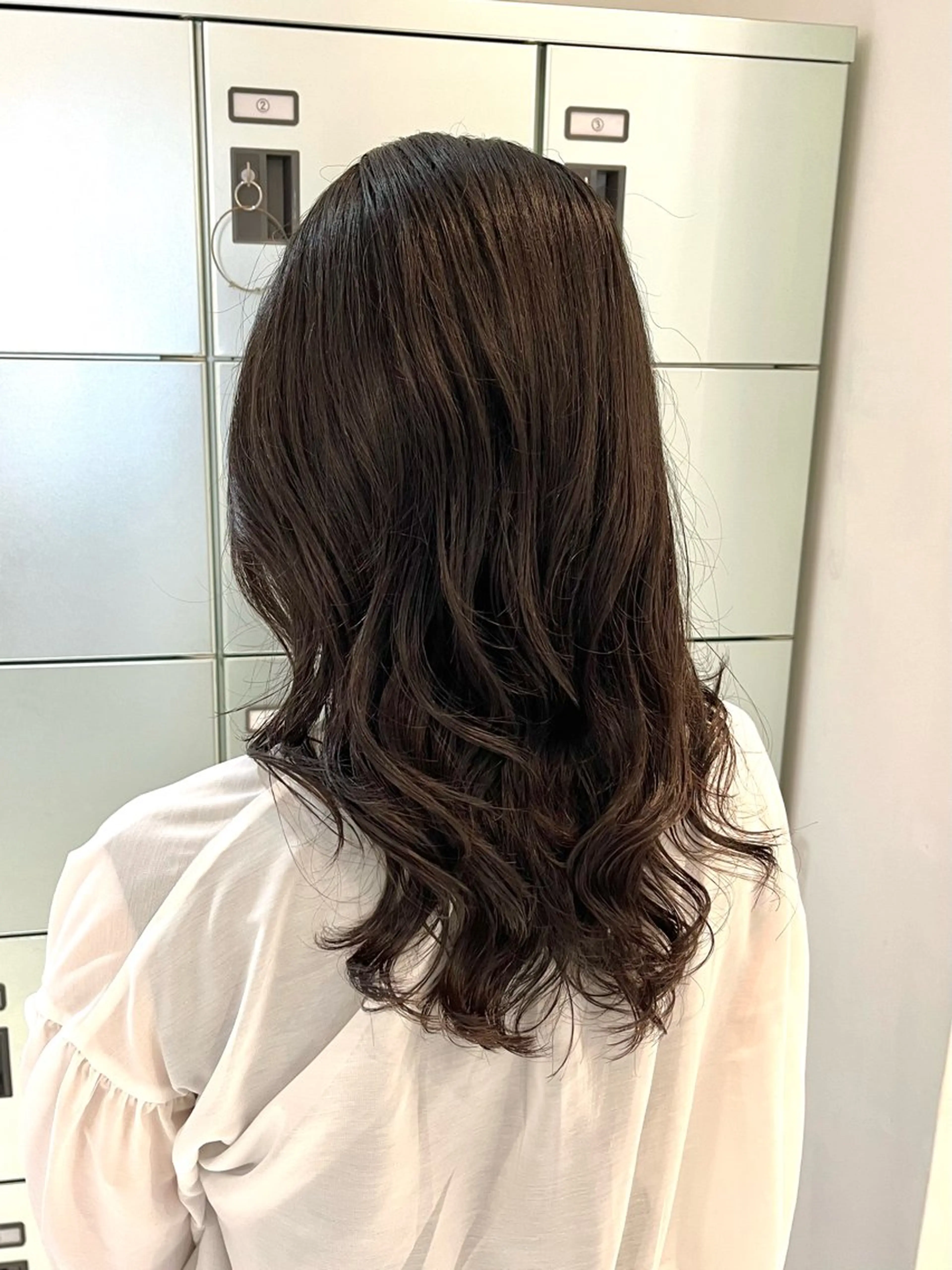 ロング パーマ ボブ デジタルパーマ カット パーマ トリートメント コテ巻き風パーマ 藤澤　知彌のヘアスタイル