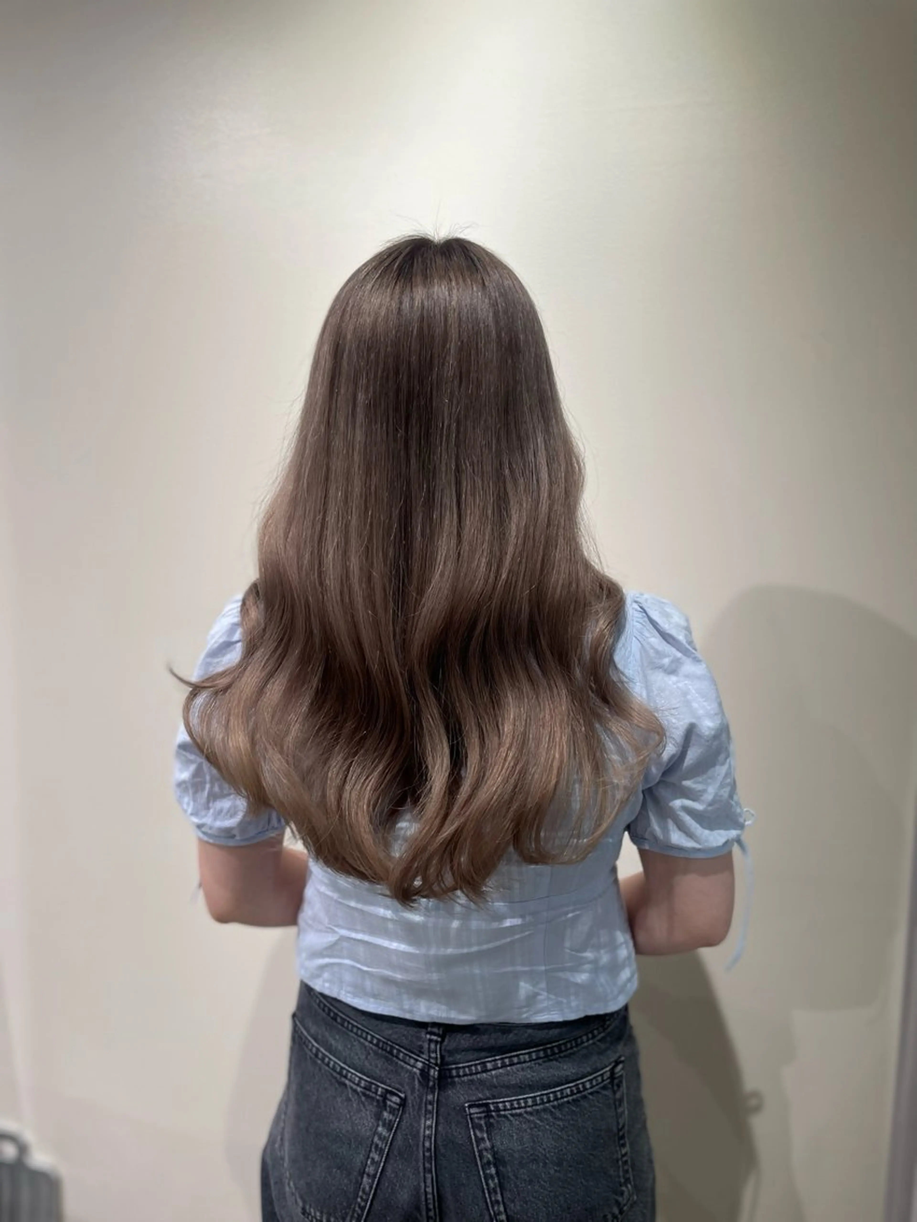 🩵ワンカラー🩵【ロング料金なし!シャンプーブロー込み!巻き髪やストレート仕上げ可★】長さにより2時間かかる場合あり。の写真