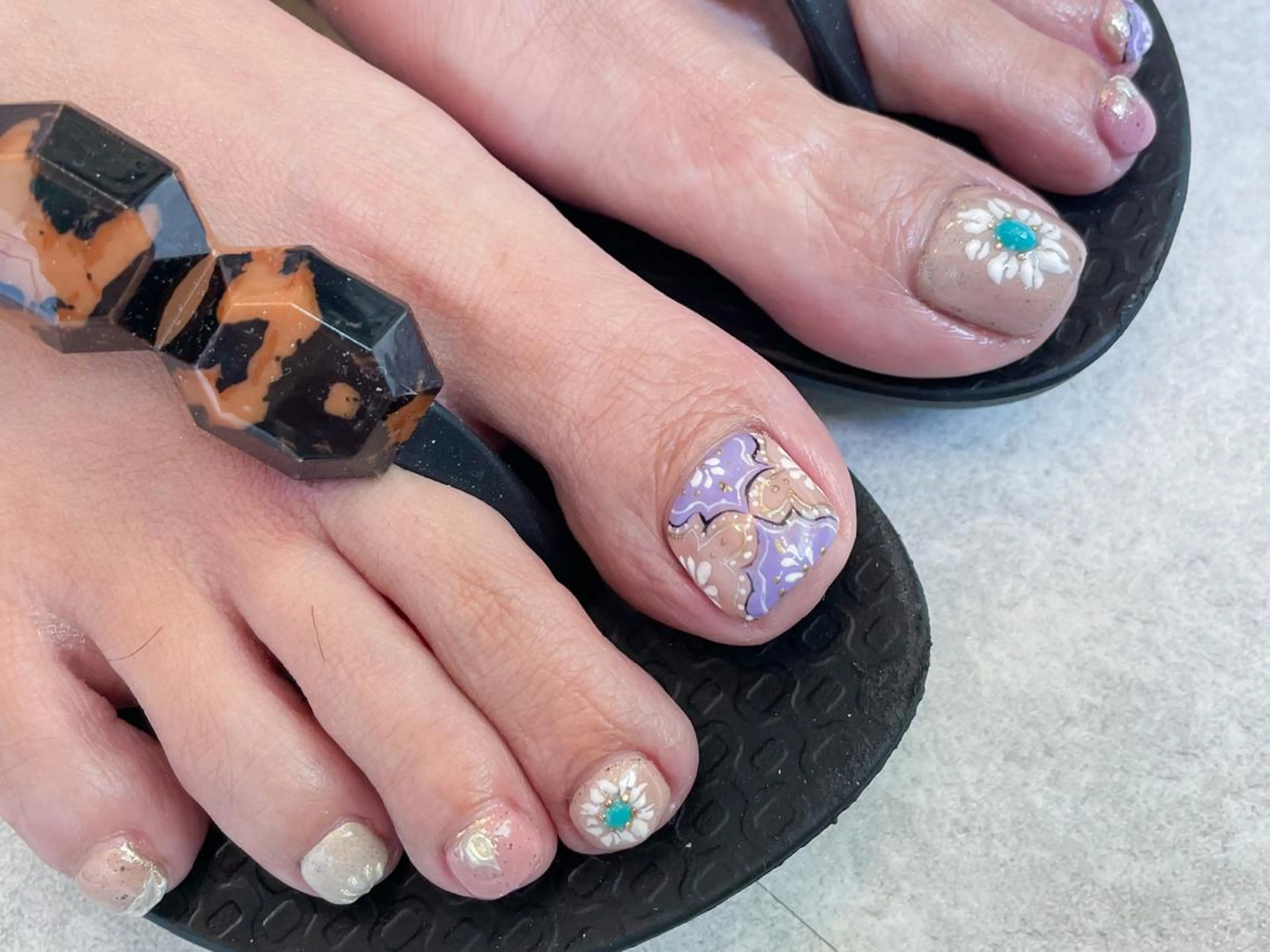 ネイル フットネイル 持ち込み フットネイル Lira nailのネイルデザイン