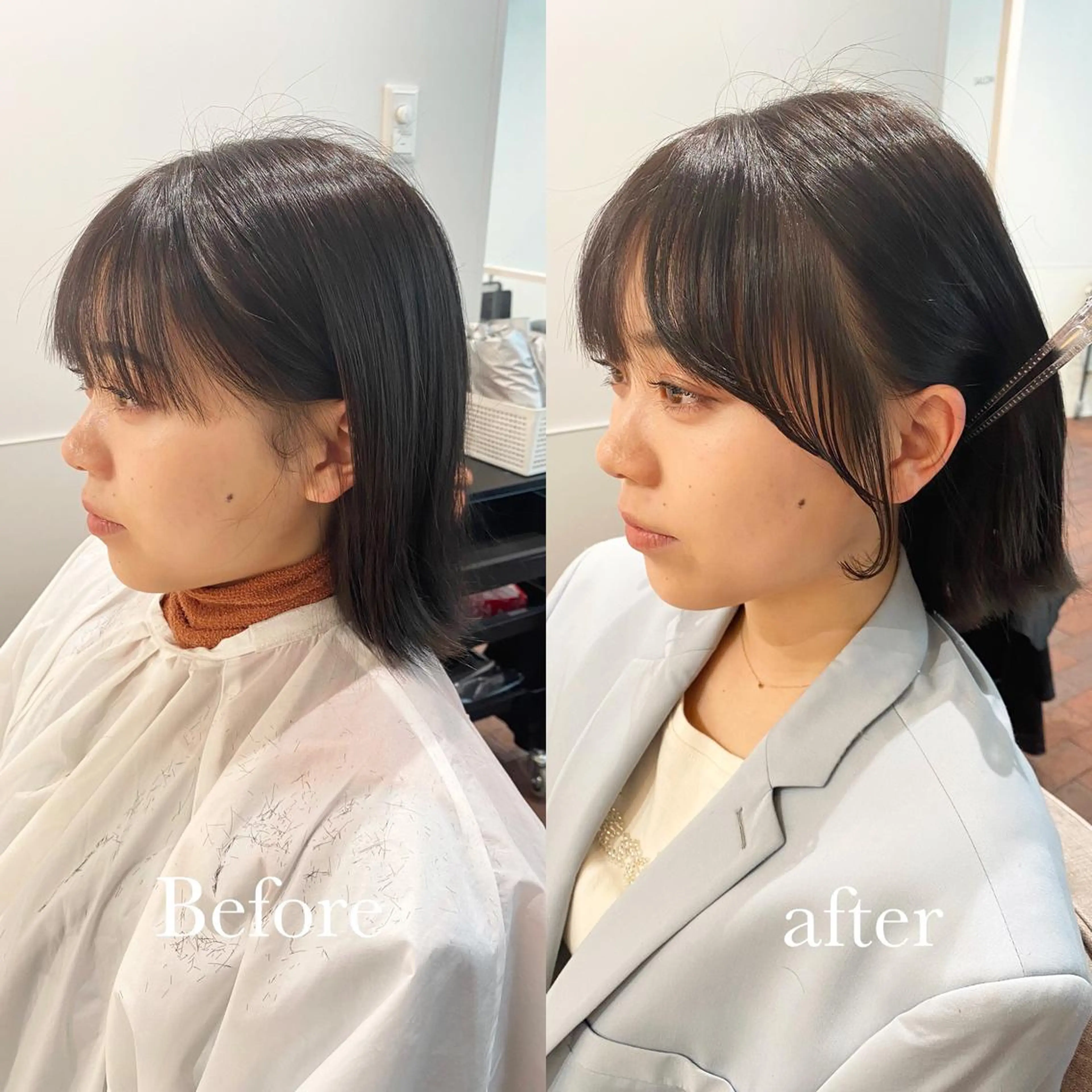 ミディアム カラー CURIO/南船場 /RIN💈🍎のヘアスタイル