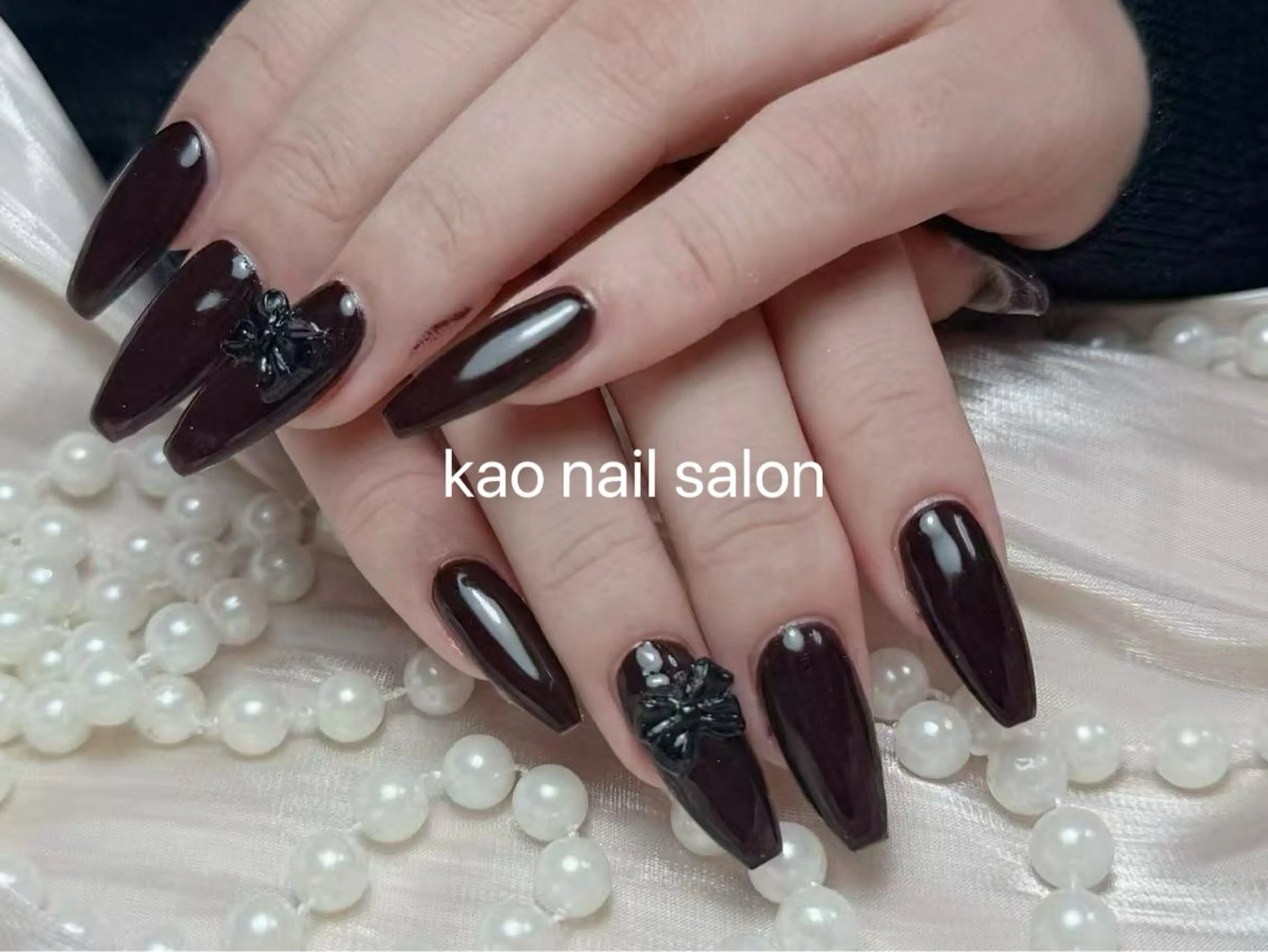 ネイル ハンドネイル kao nail マグネット/長さだしのネイルデザイン