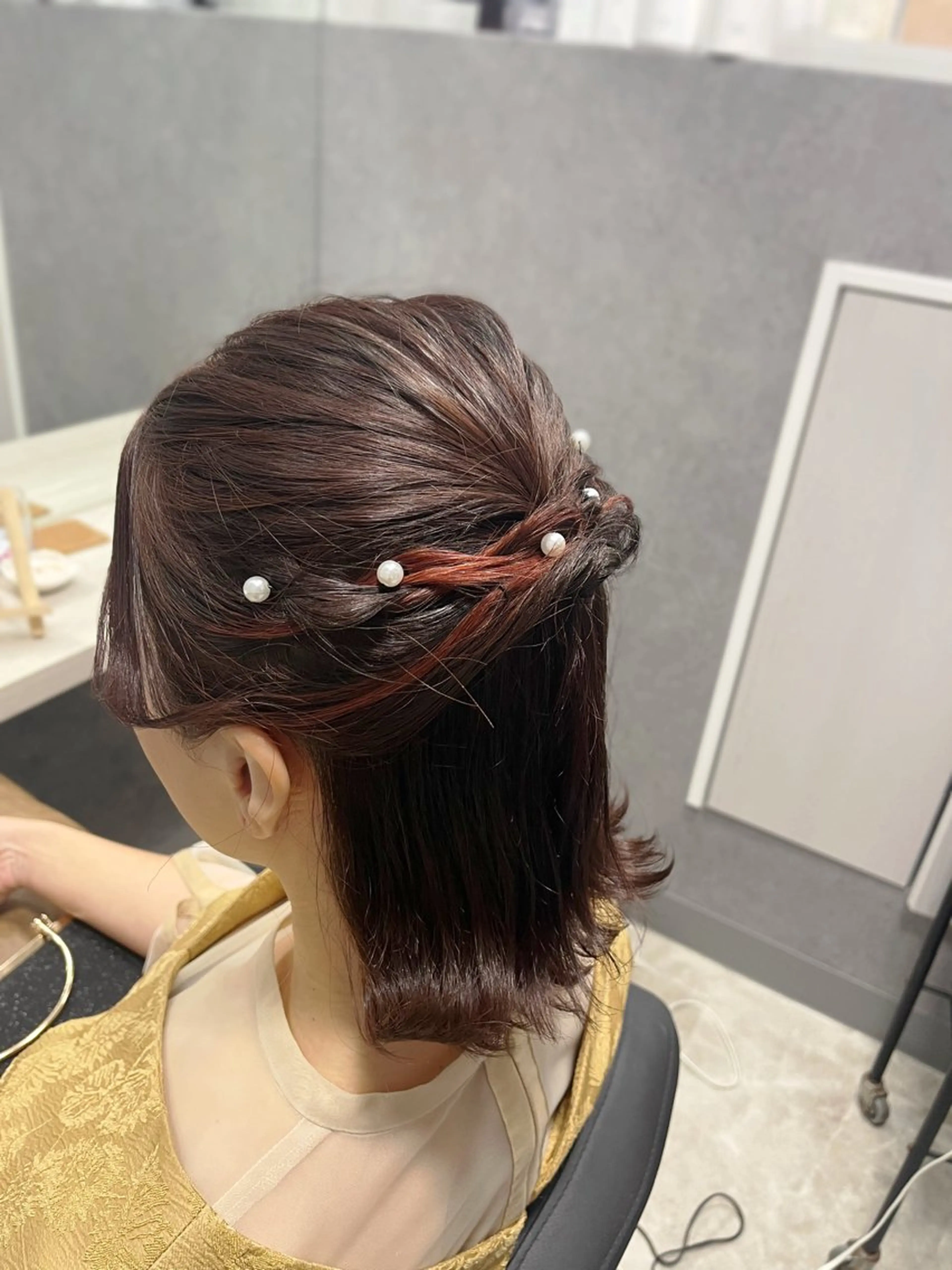 ショート ボブ ヘアセット 加藤 あおいのヘアスタイル