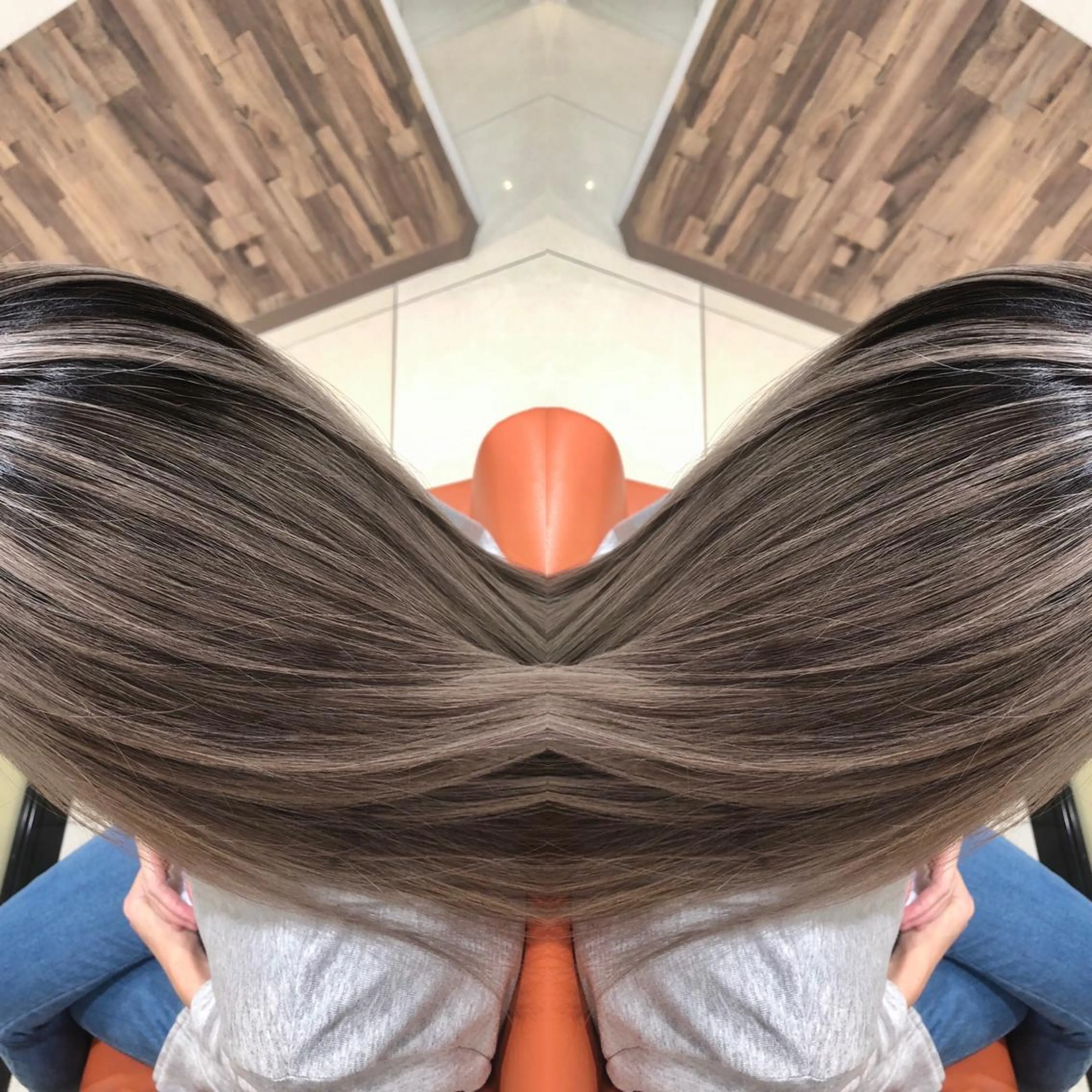 ミディアム ヘアカラー トリートメント Y Uのヘアスタイル