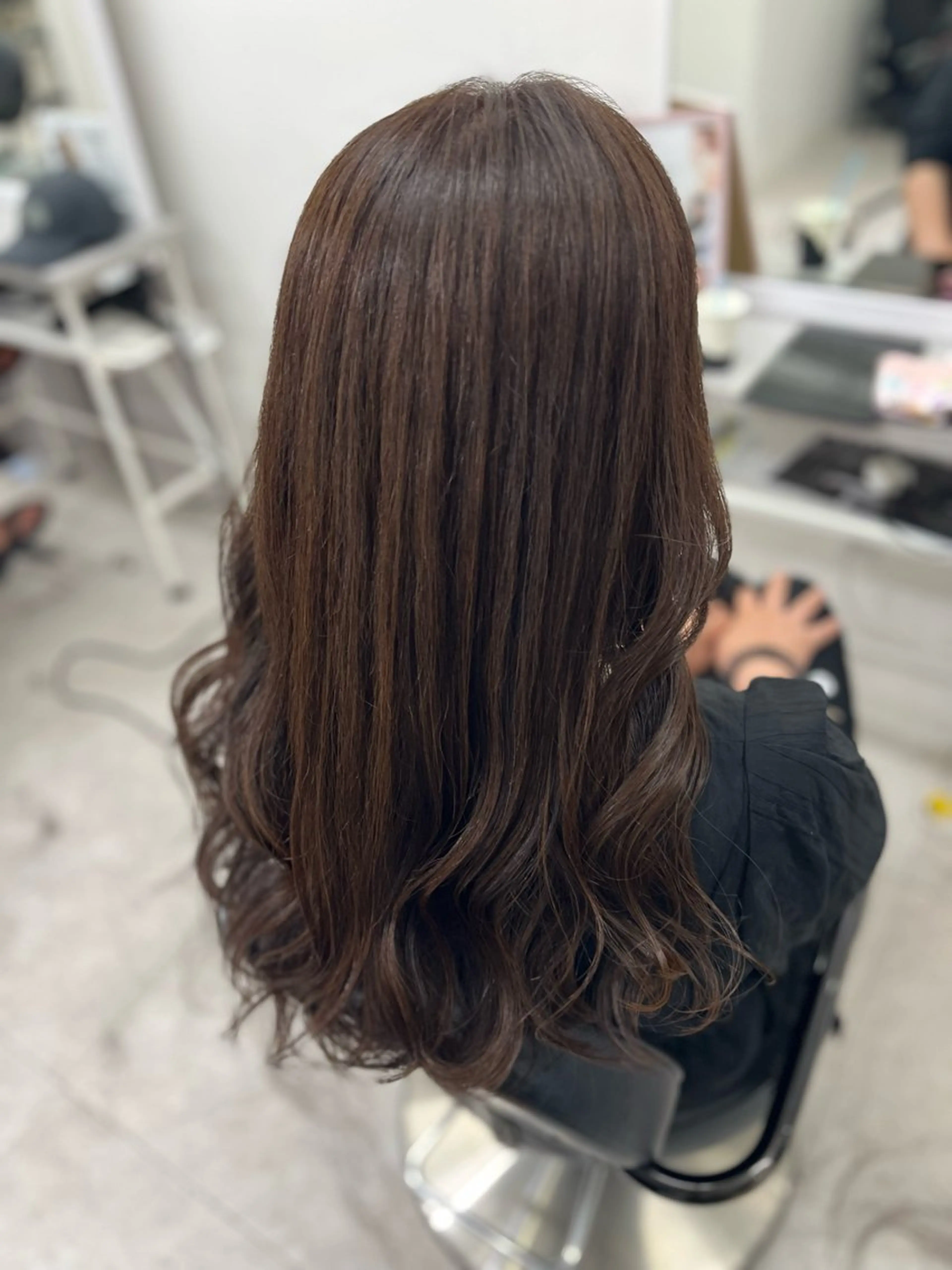 ロング カラー アッシュ ベージュカラー カット ヘアカラー トリートメント 🫧ぷる艶カラー🫧 Yuubi🦩のヘアスタイル