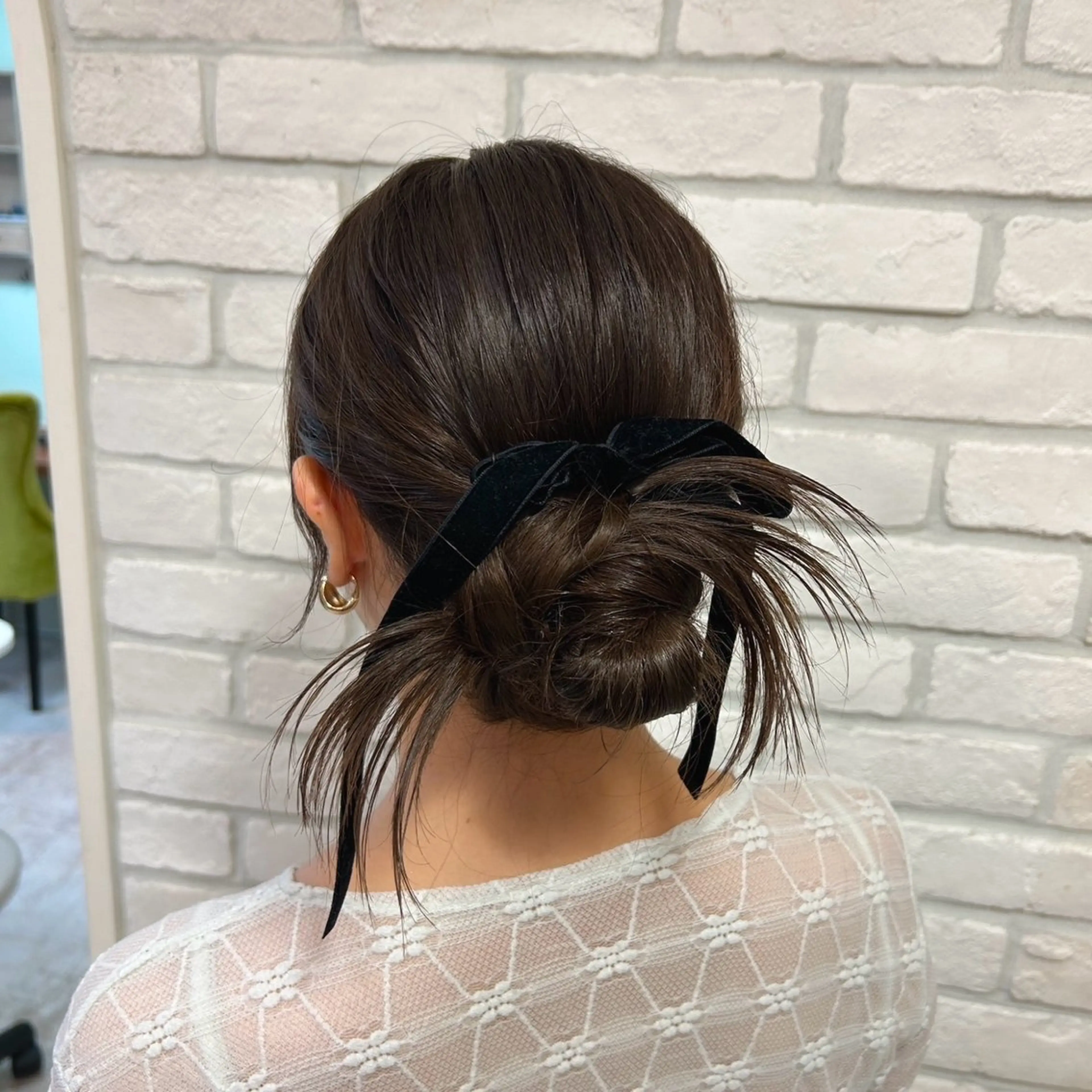 ミディアム ヘアアレンジ ヘアセット 韓国ヘア🧸髪質改善 🧸きくちみさきのヘアスタイル
