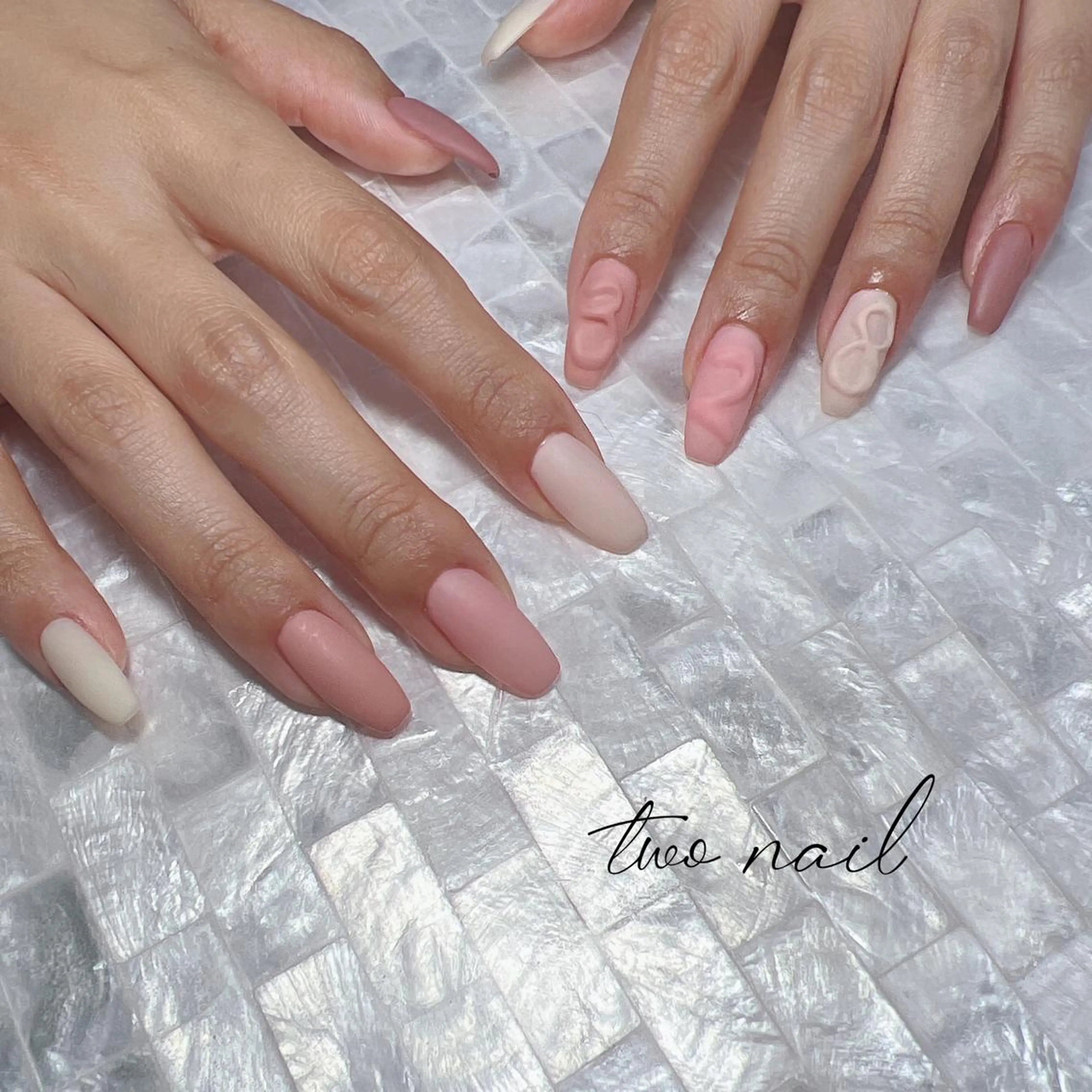 ネイル アートネイル フットネイル ハート ニュアンスネイル オフィスネイル ハンドネイル two nailのネイルデザイン