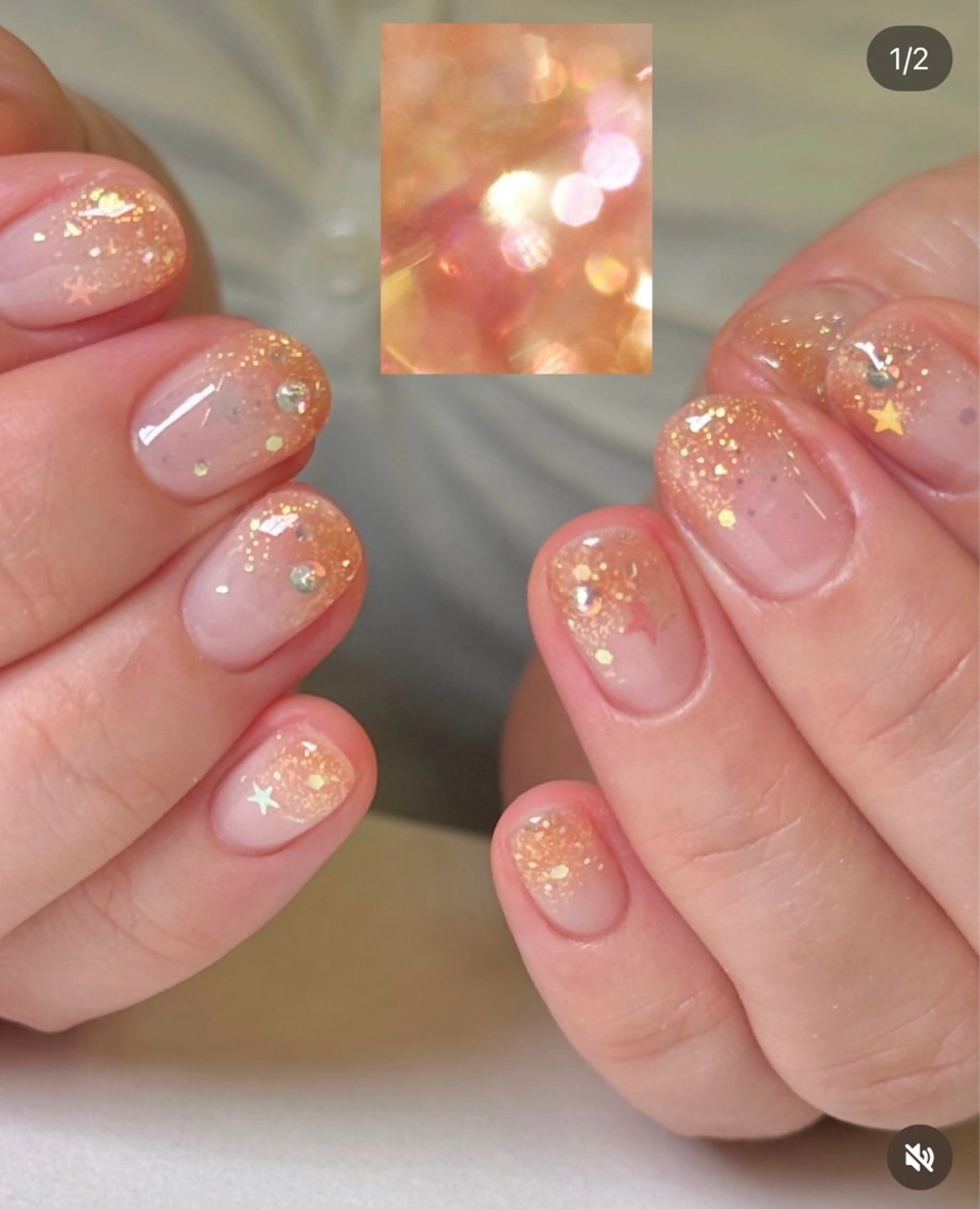 ネイル 韓国ネイル 持ち込み ニュアンスネイル ネイルチップ ANA.CHUO 本川越店舗のネイルデザイン