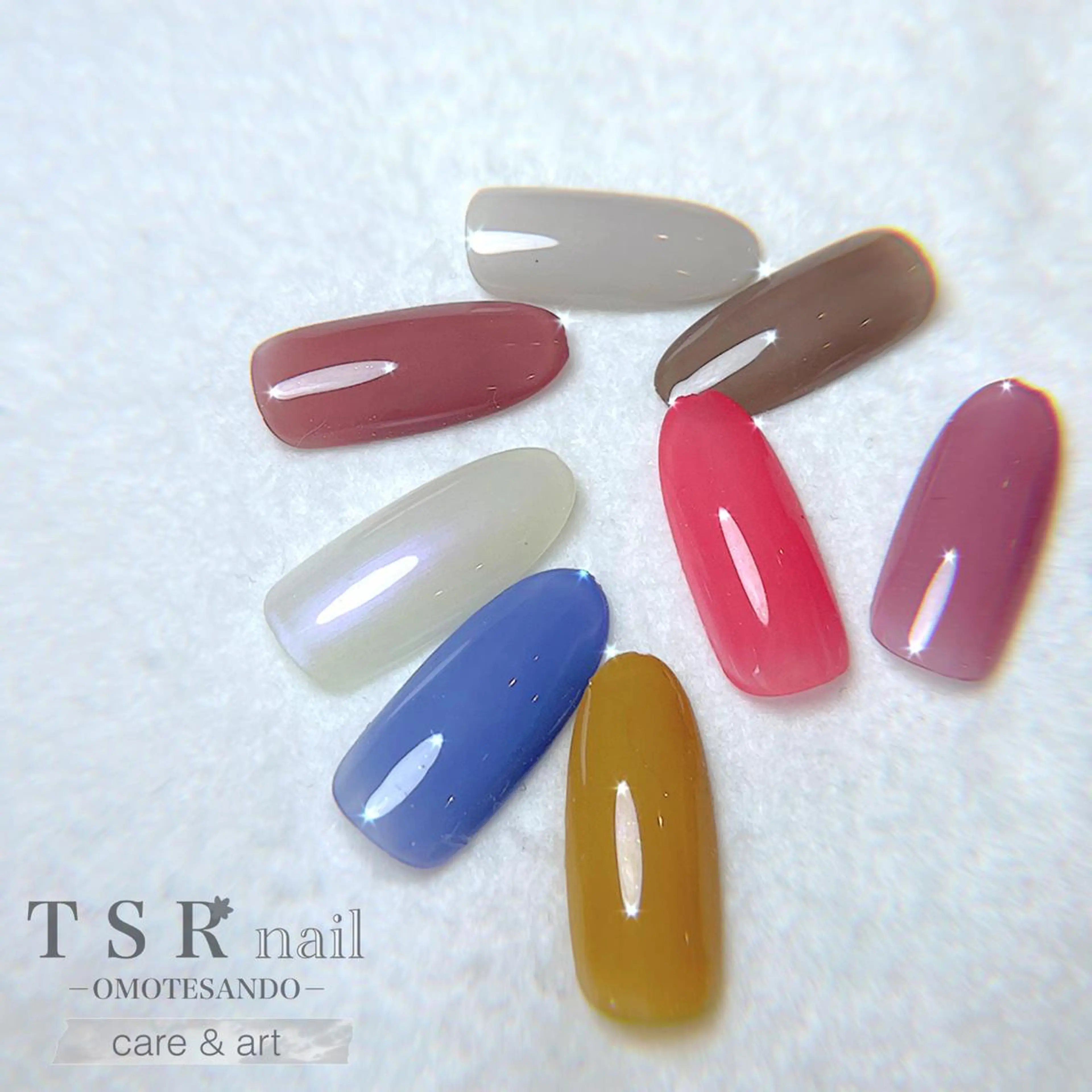 ネイル ブルー ジェルネイル パラジェル 春ネイル ハンドネイル ハンドケア 爪咲 りり花のネイルデザイン