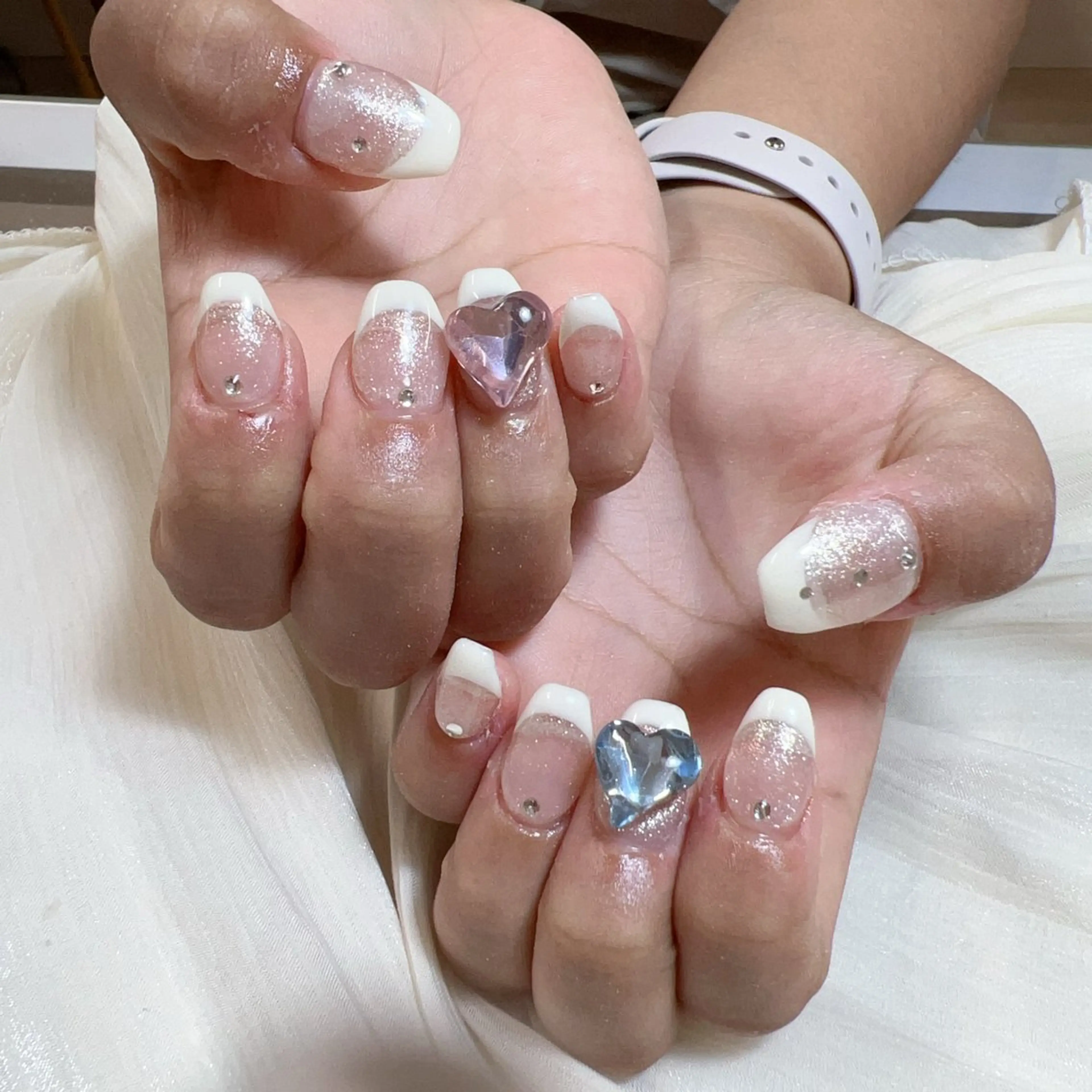 ネイル ハンドネイル 🎀nana🫧 ワンホンネイル🎀のネイルデザイン