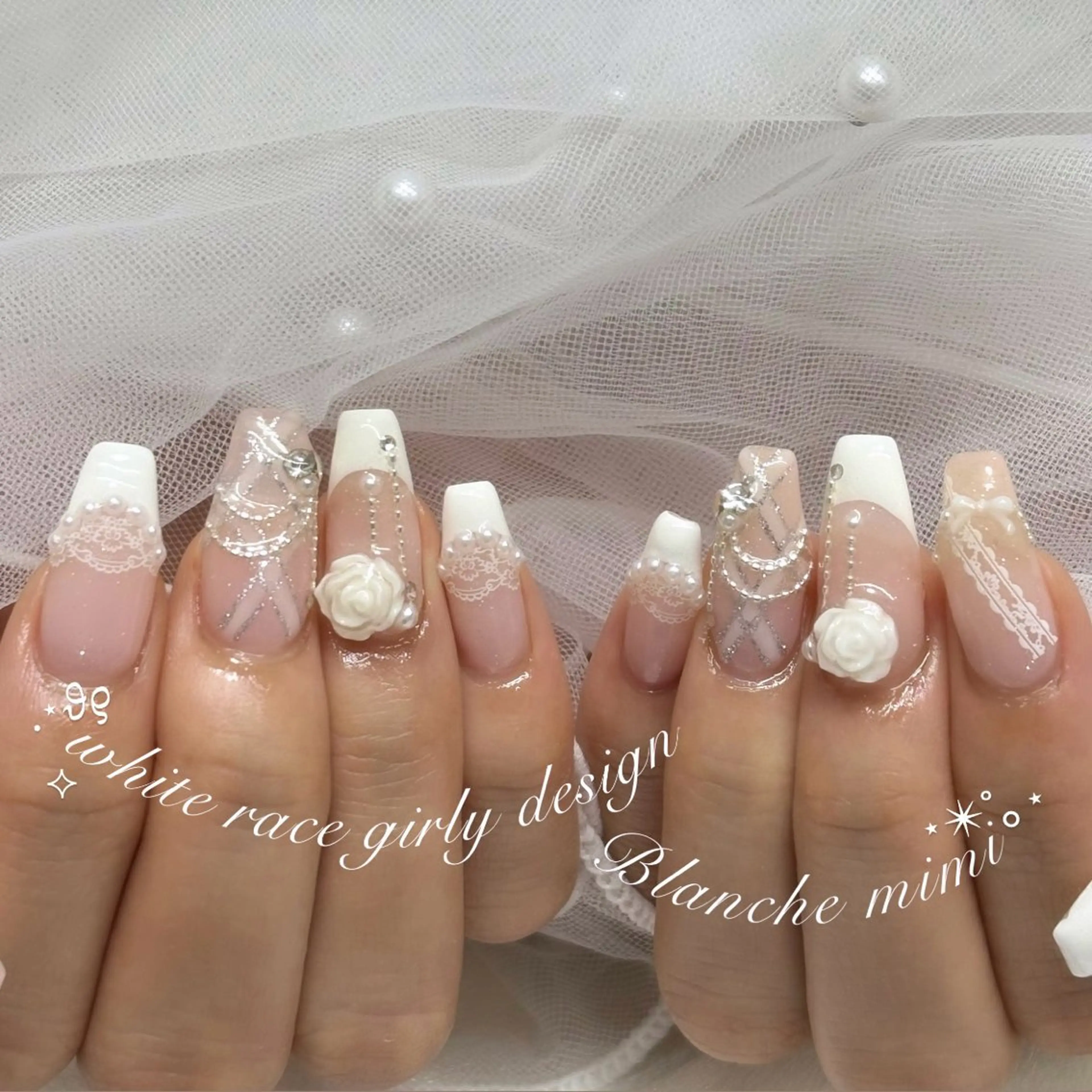 ネイル ハンドネイル Blanche mimi.u_aのネイルデザイン