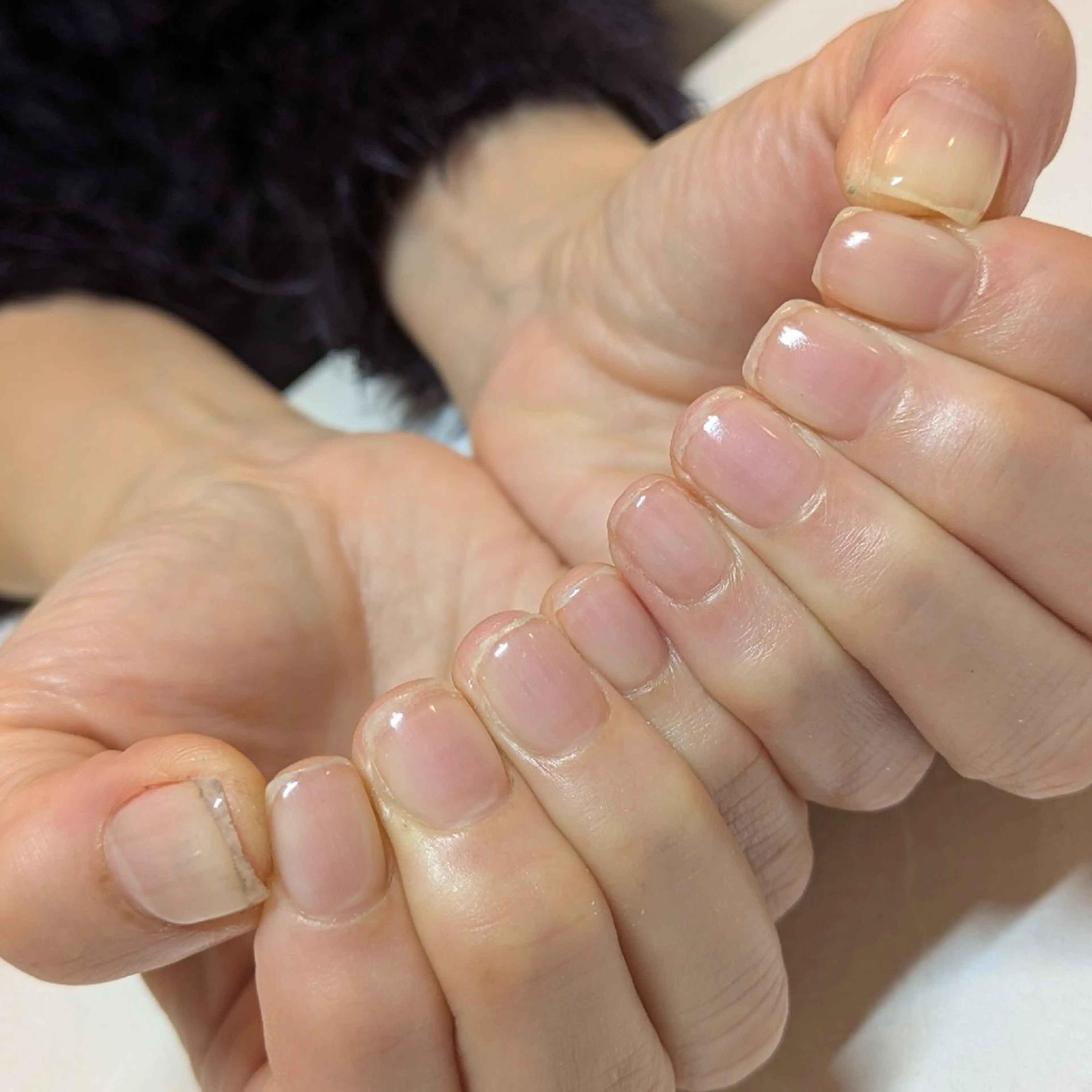 ネイル クリアネイル ジェヌインネイル 河内のネイルデザイン