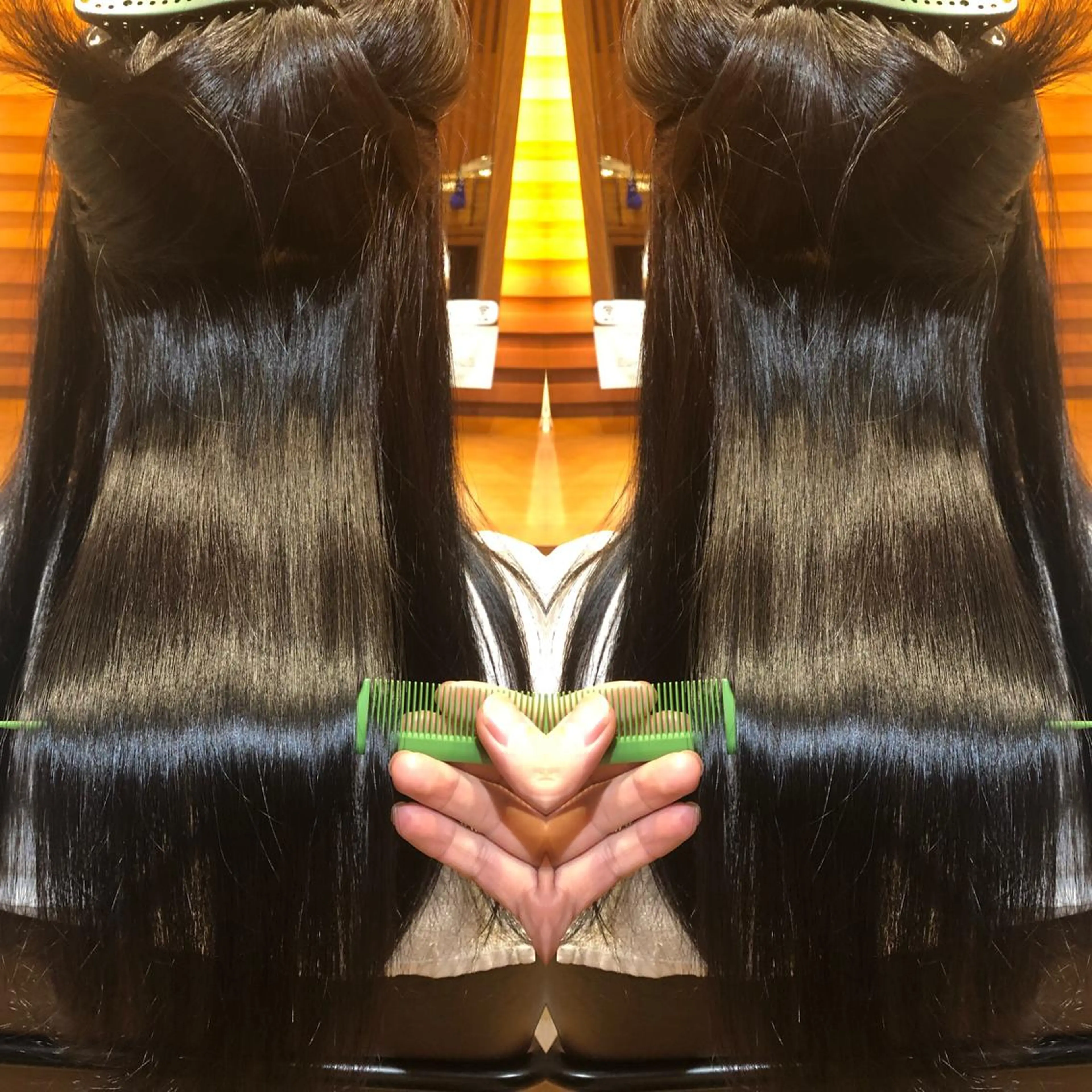 ロング パーマ 髪質改善 縮毛矯正 ストレートパーマ 高山🐬髪質改善 池袋で縮毛矯正のヘアスタイル