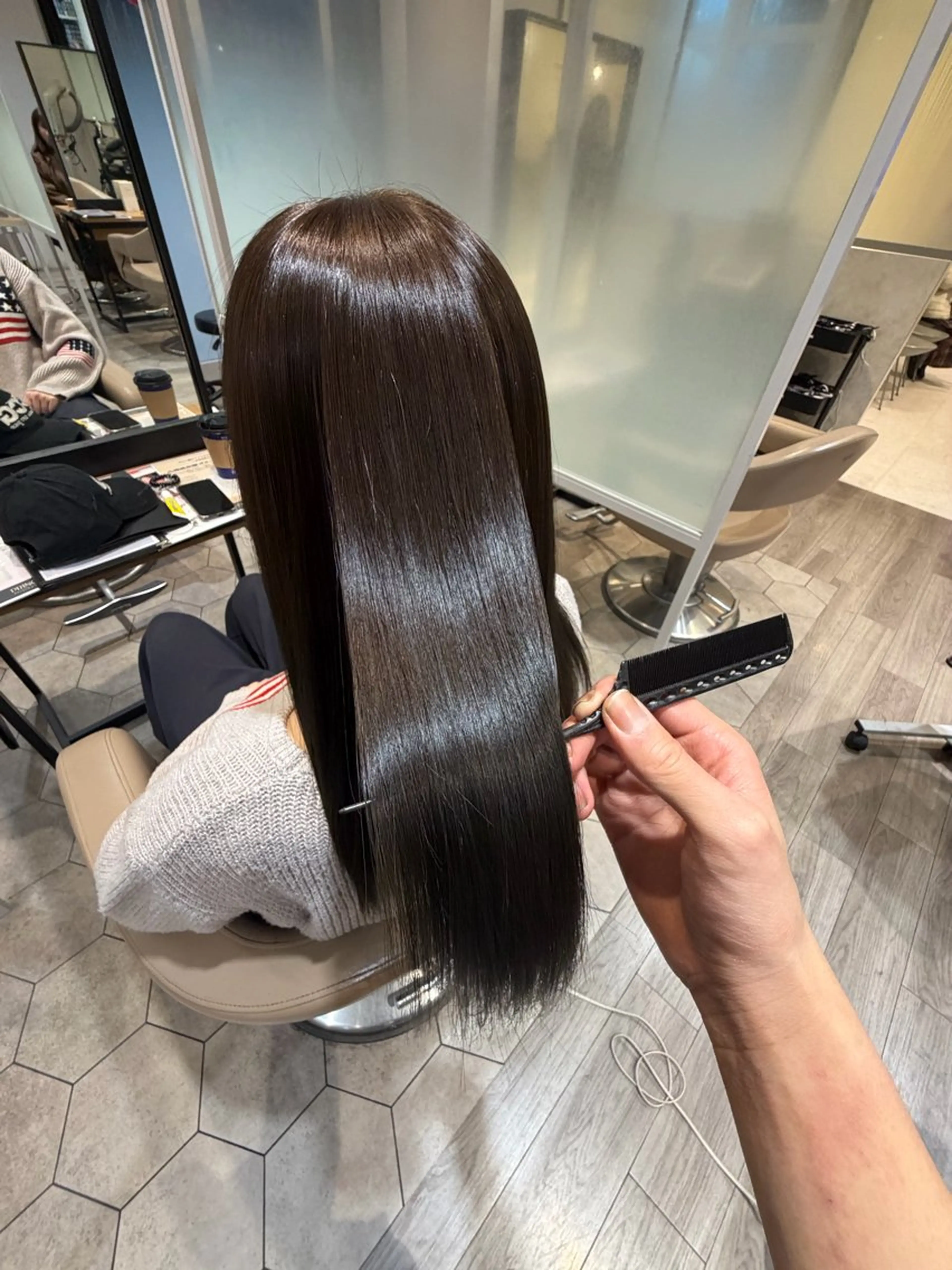 セミロング カラー ヘアカラー 髪質改善🫧 ミタセイヤのヘアスタイル