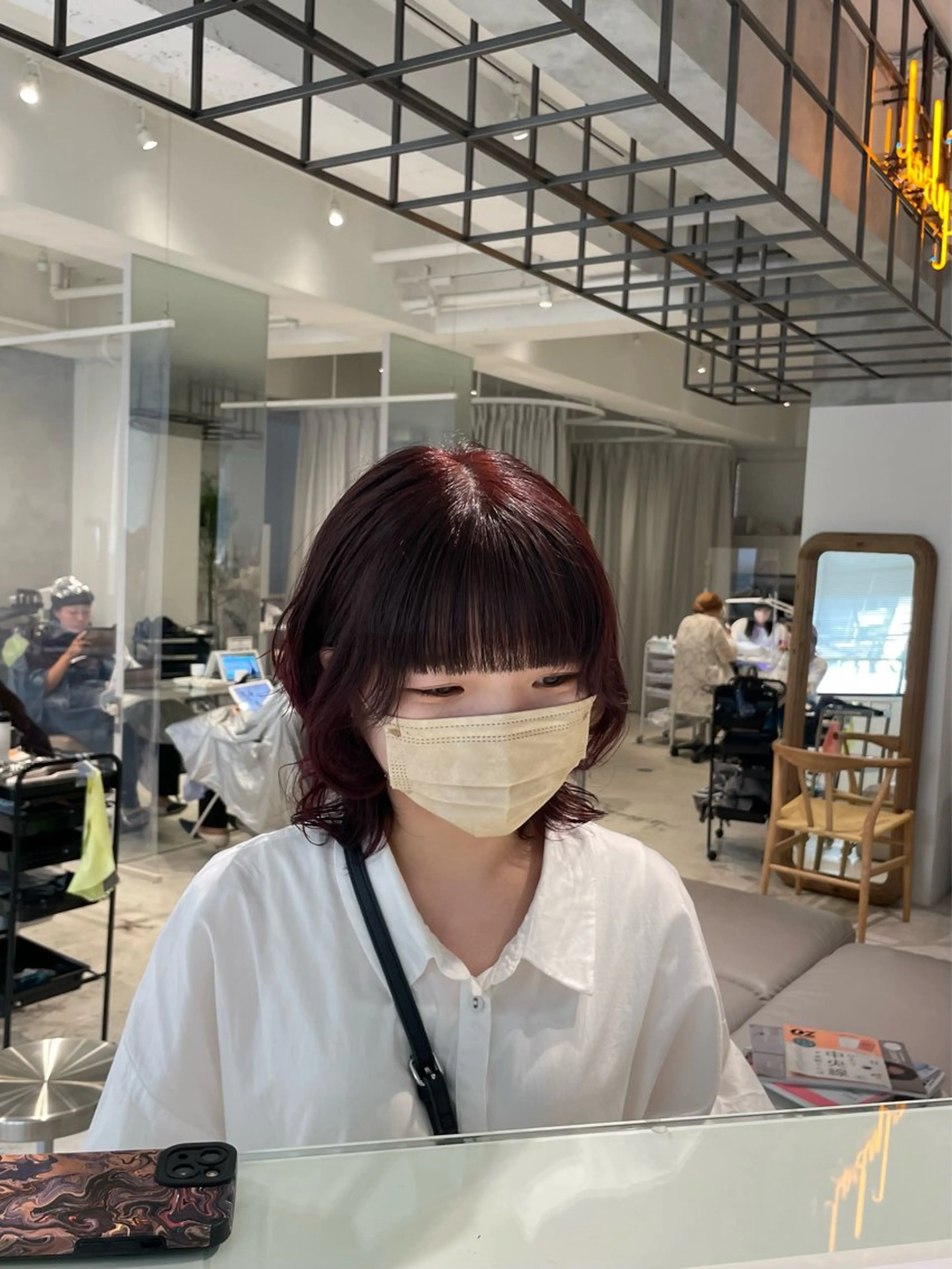 ミディアム カラー loely 💞miyuのヘアスタイル