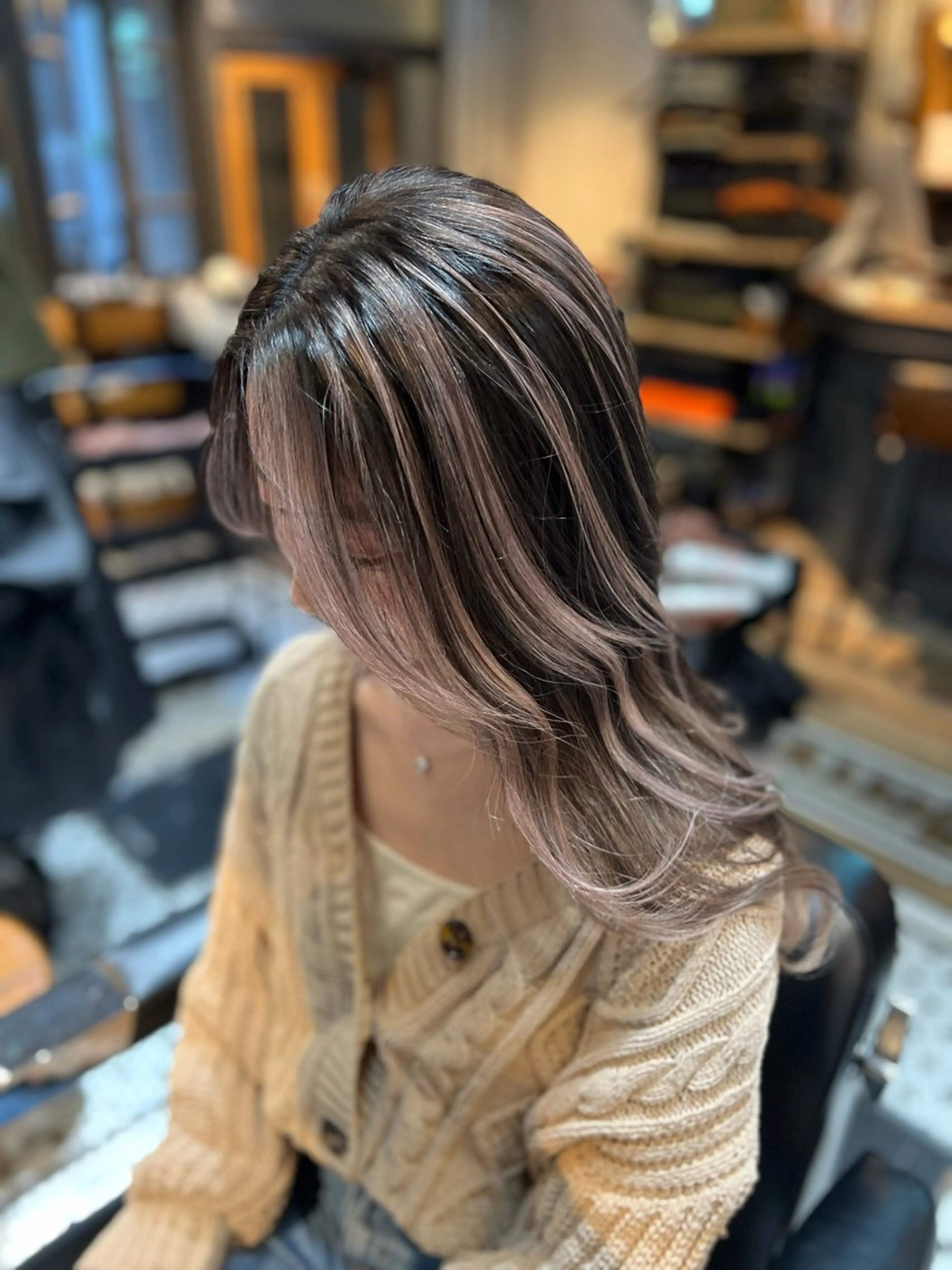 セミロング カラー メンズNo.1💥 ユウトのヘアスタイル