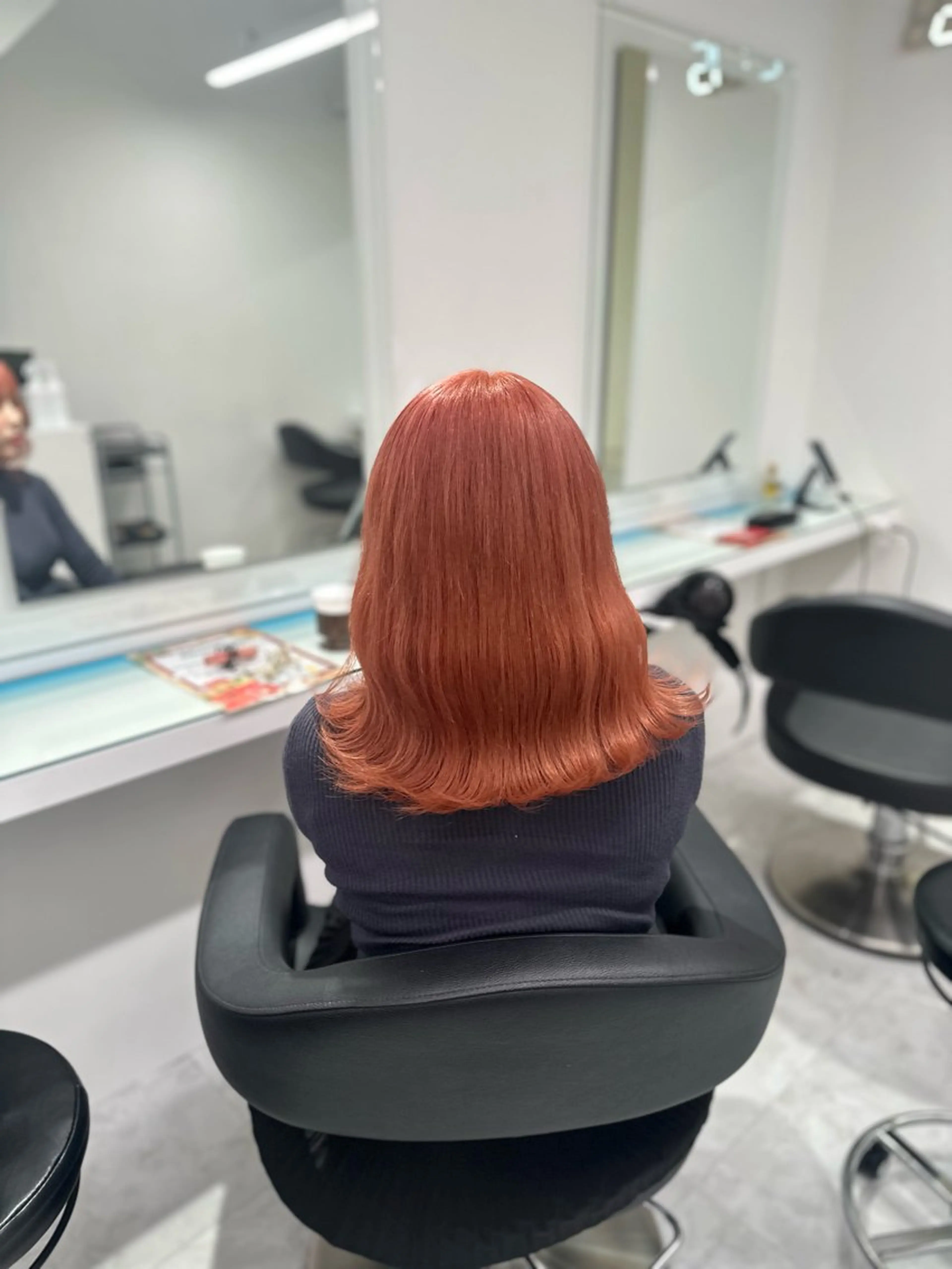 セミロング カラー ヘアカラー トリートメント ヘッドスパ ヘアセット ❄最強かわいいカラー ❄️MINA❄️のヘアスタイル