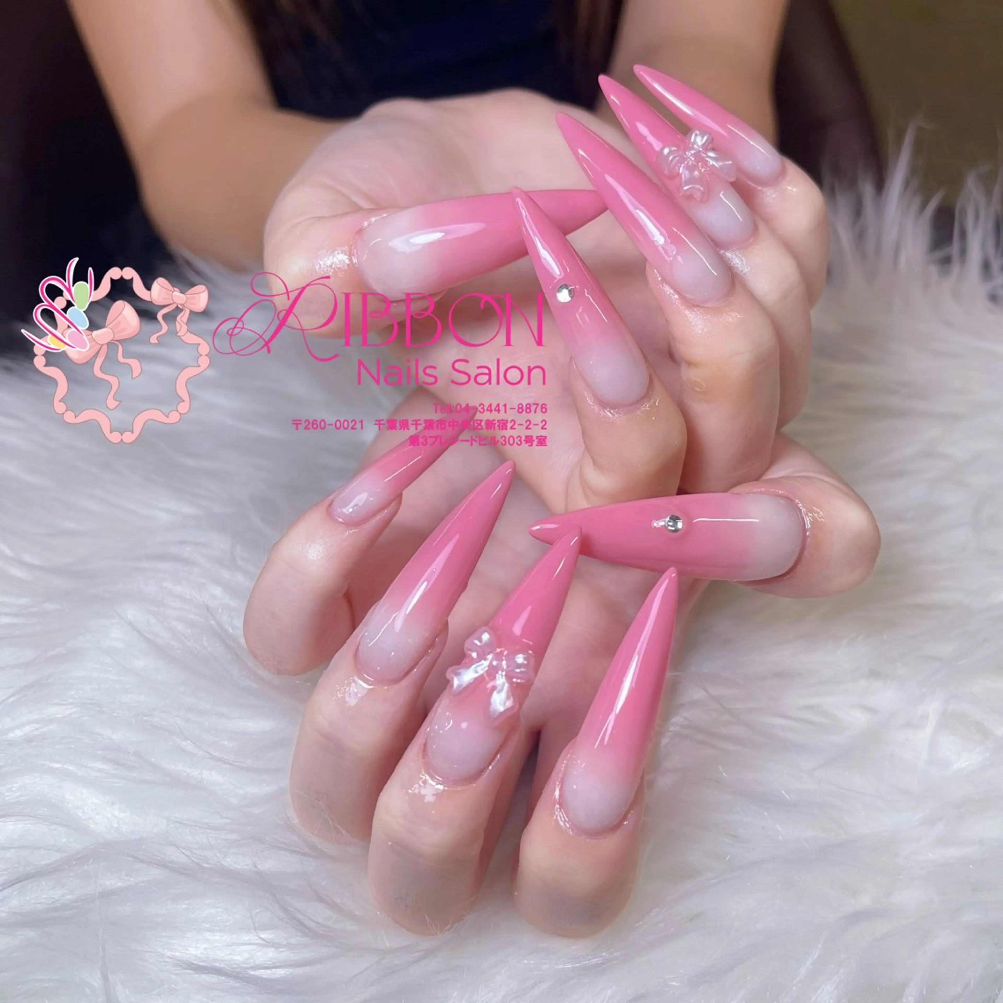 ネイル フレンチネイル ジェルネイル マグネットネイル 持ち込み ニュアンスネイル ハンドネイル Ribbonnail salonのネイルデザイン