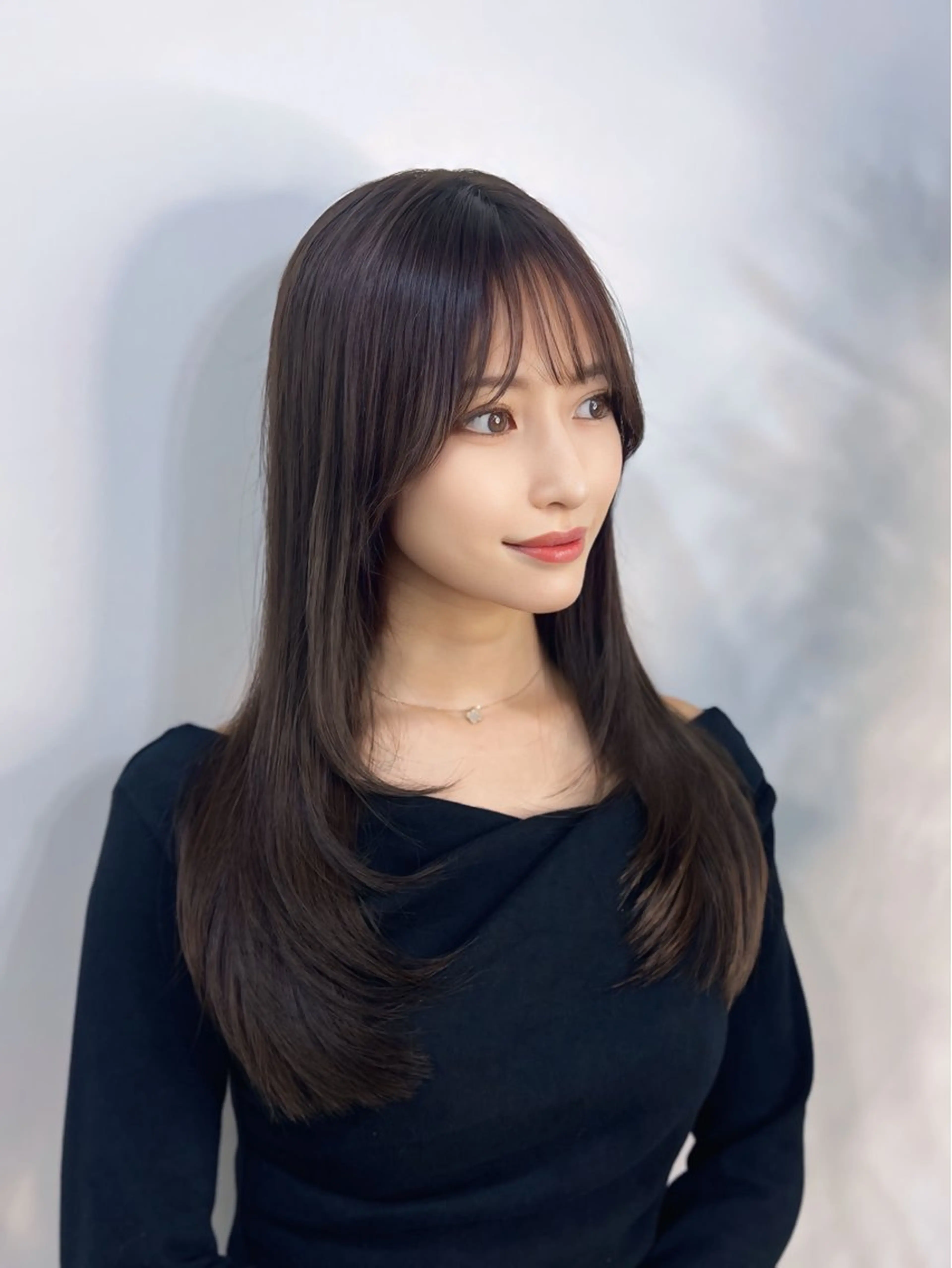 ロング カラー 韓国風ヘア 似合わせカット 小顔カット カット ヘアカラー トリートメント 渋谷レイヤーカット❌ 縮毛矯正専門/武田涼のヘアスタイル