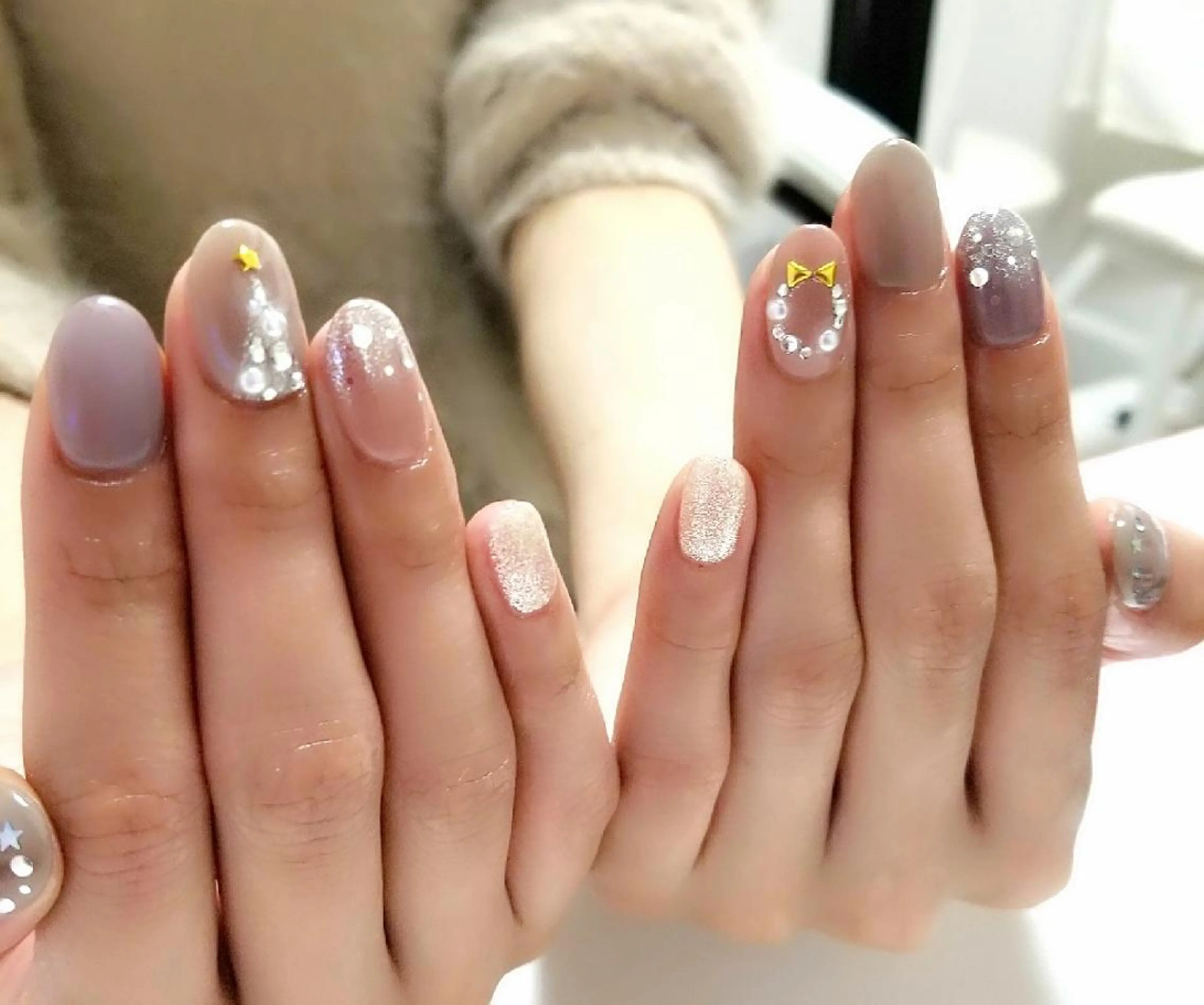 ネイル 冬ネイル クリスマス nail salon ipuniのネイルデザイン