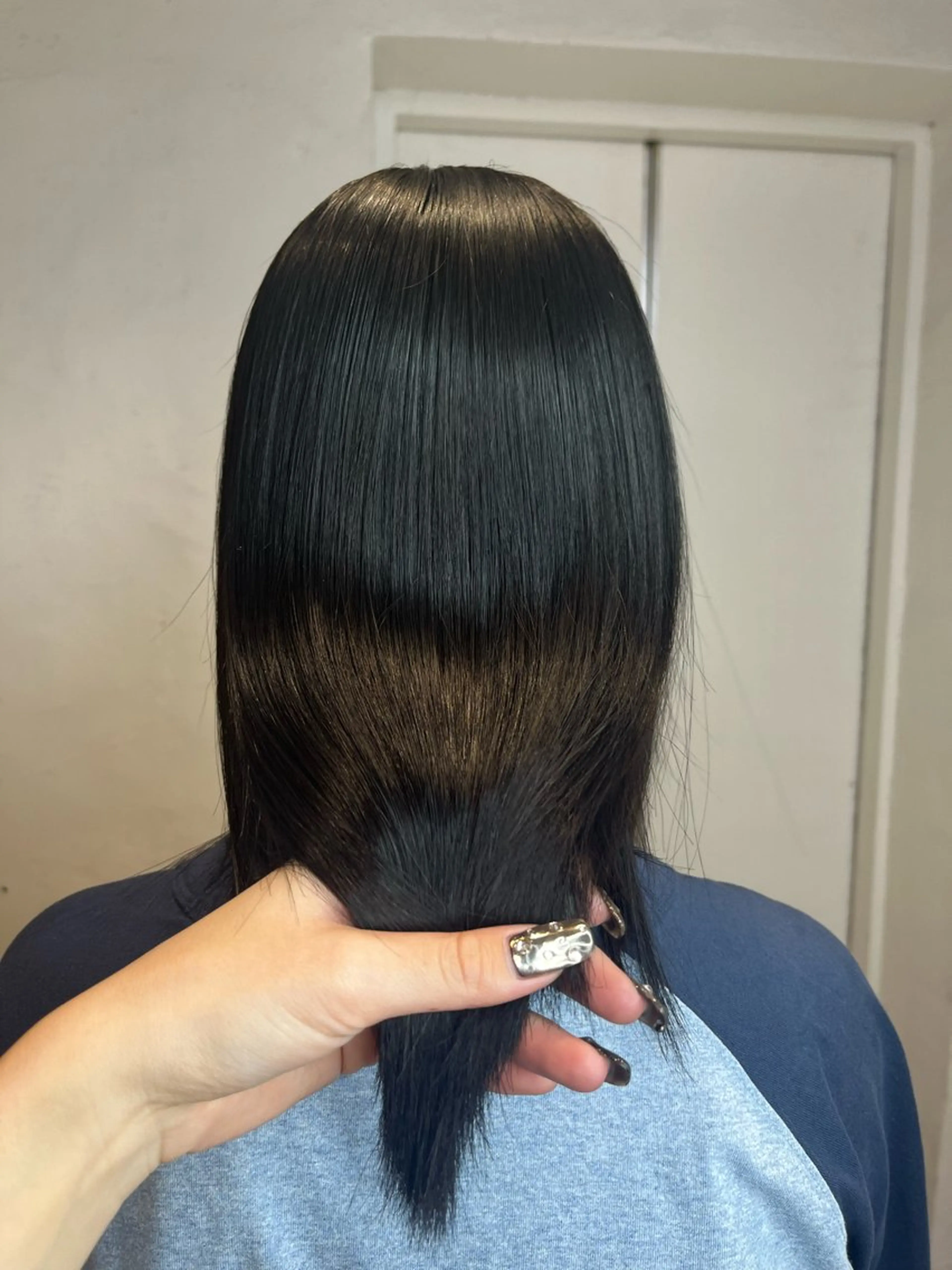 セミロング パーマ 縮毛矯正 メンズパーマ/ メッシュ📍ﾕﾘのヘアスタイル