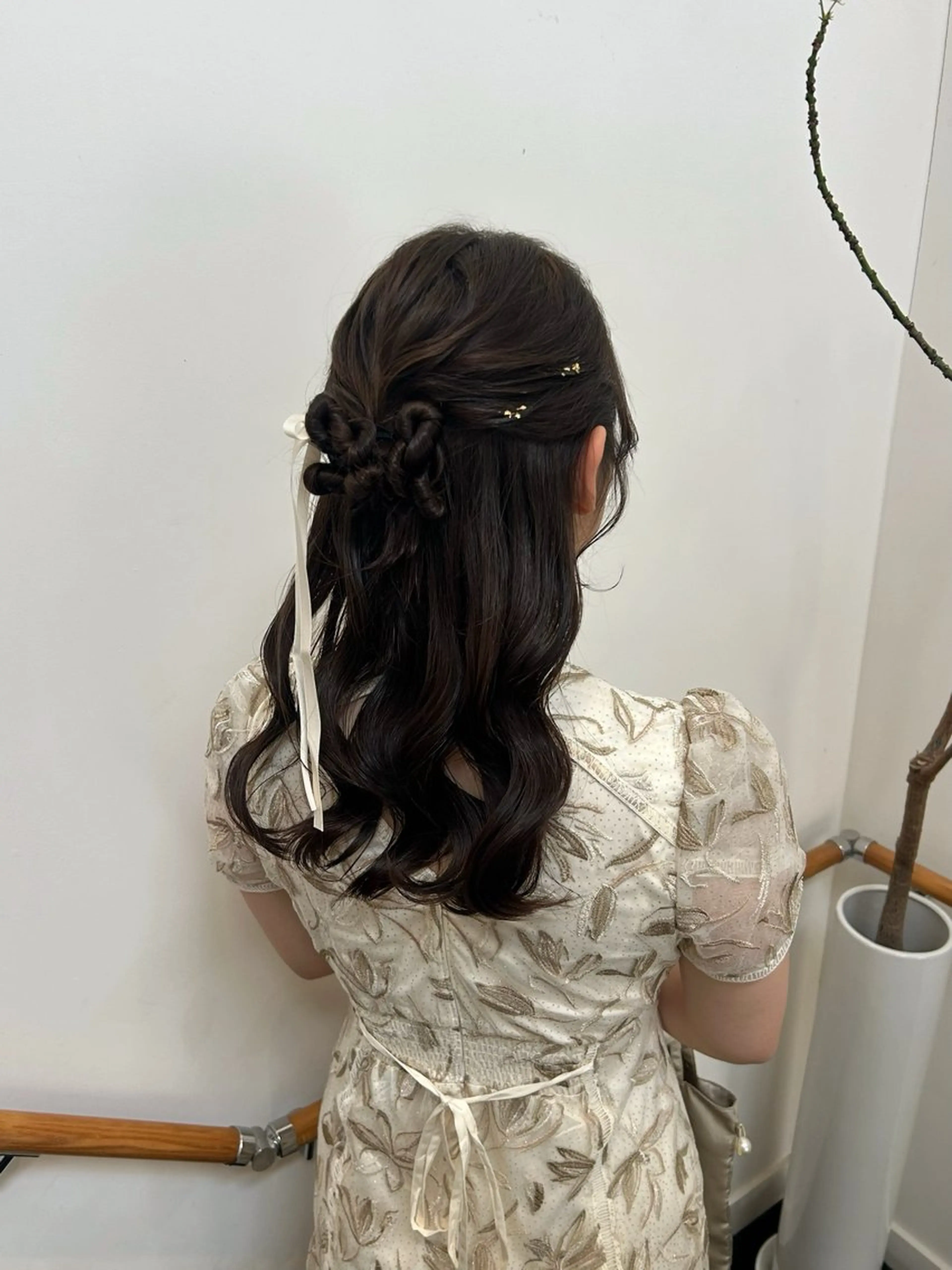 ロング ヘアアレンジ ハーフアップ ヘアセット lapis / soraのヘアスタイル
