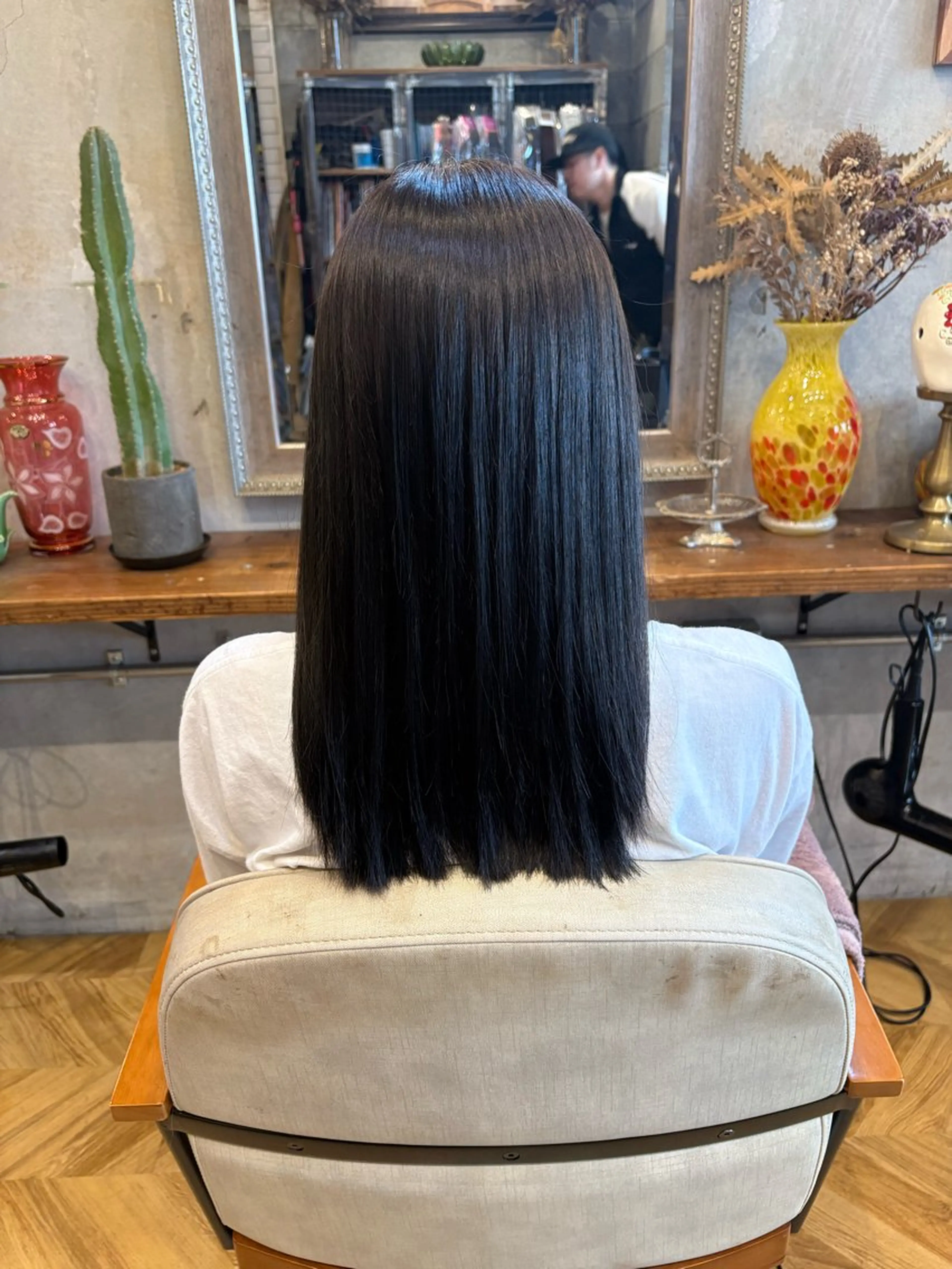 ロング カラー ヘアカラー MIRAI 編み込み/エクステのヘアスタイル