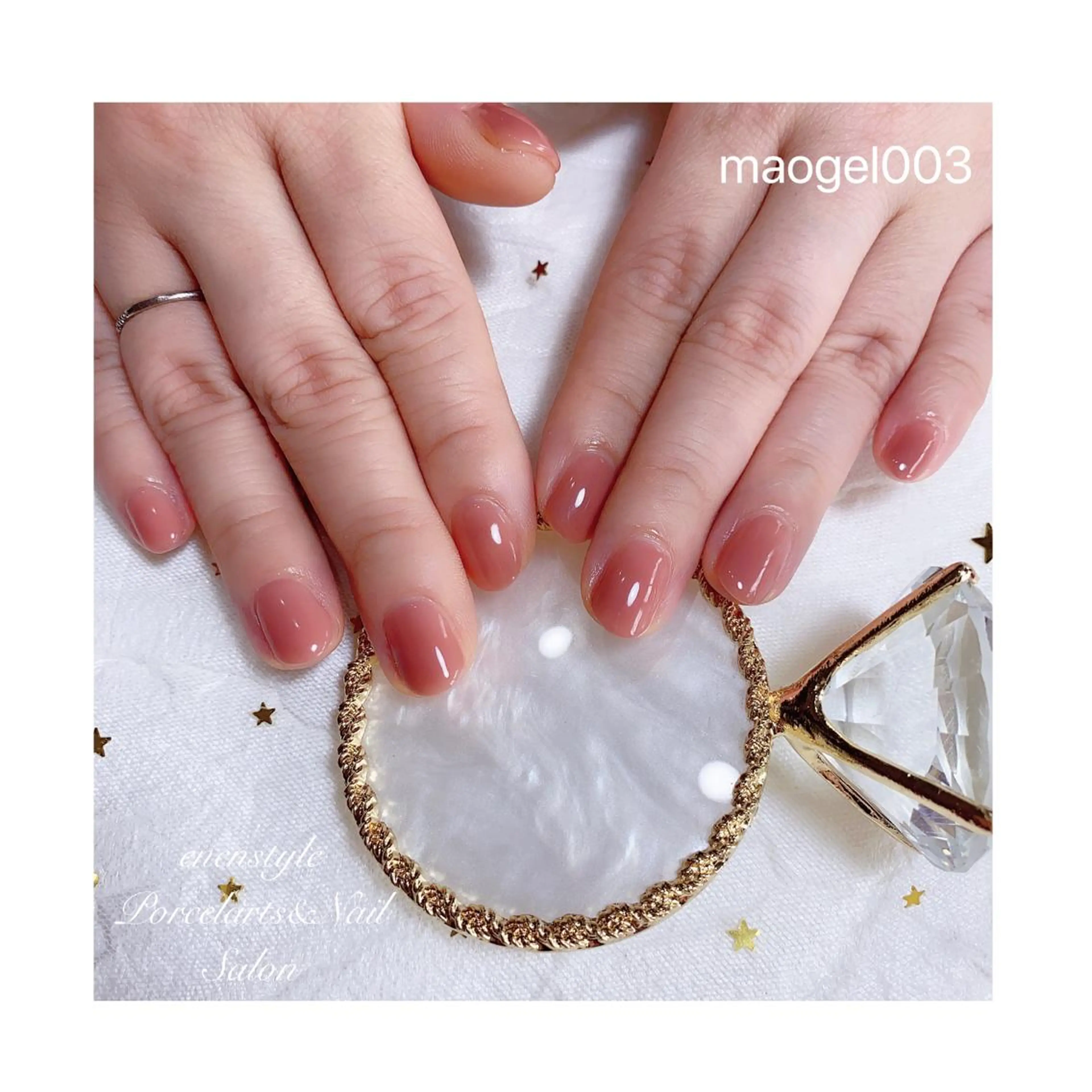 ショート ネイル ジェルネイル ニュアンスネイル オフィスネイル ワンカラーネイル パラジェル 👑enen style👑のネイルデザイン