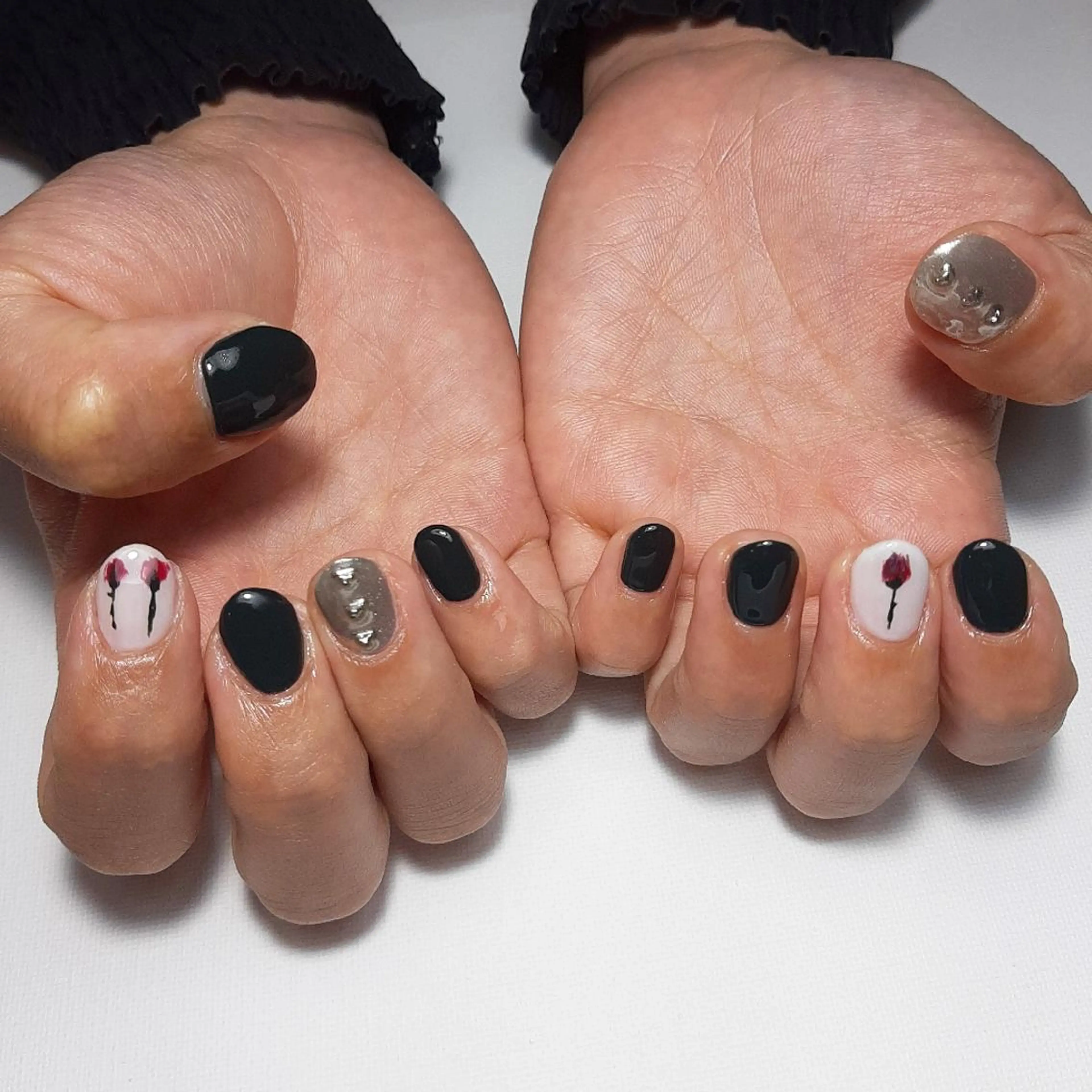 ネイル グリーン owlnail /持込みデザイン専門のネイルデザイン