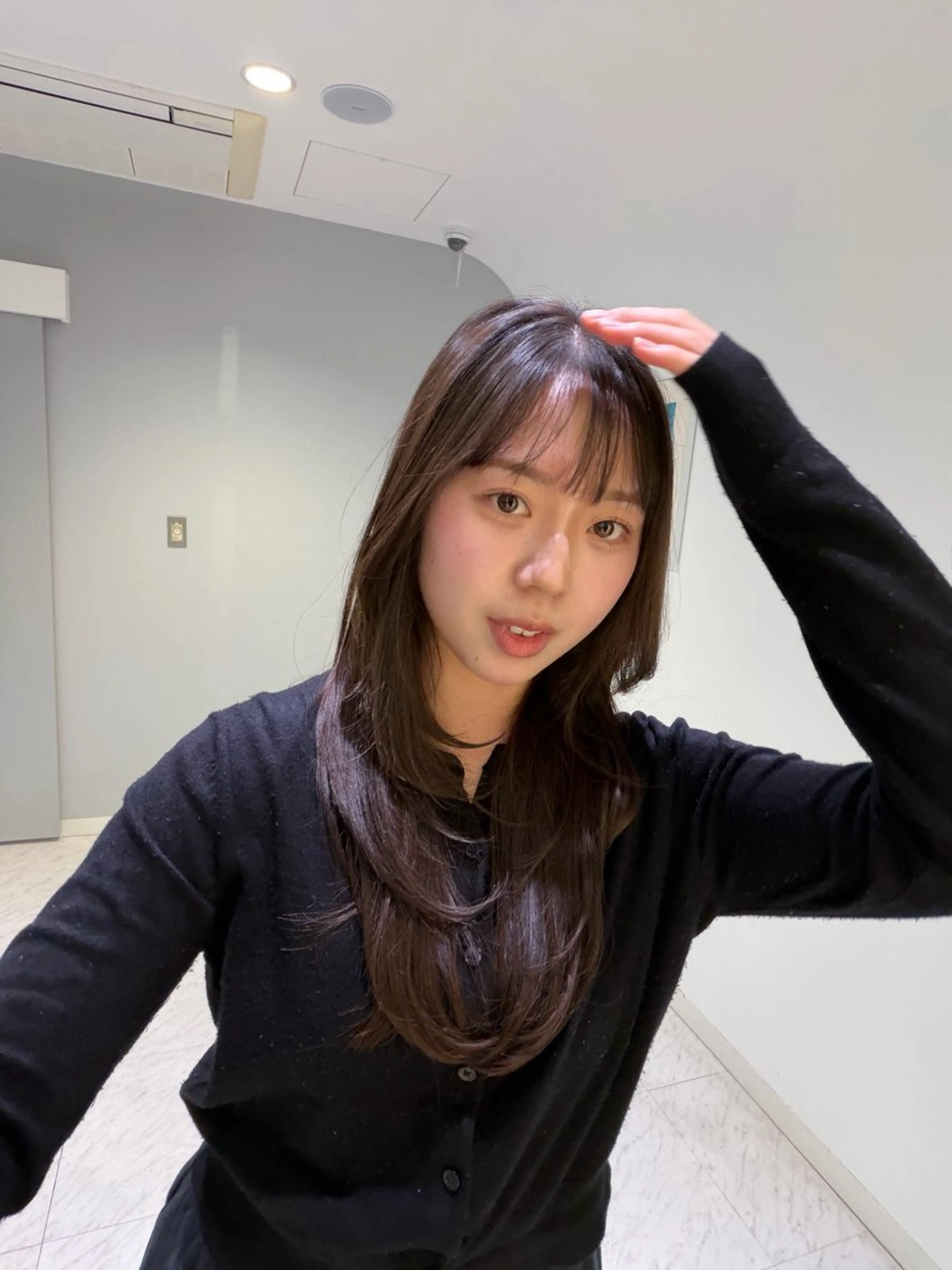 ロング 枦山 晴稀のヘアスタイル