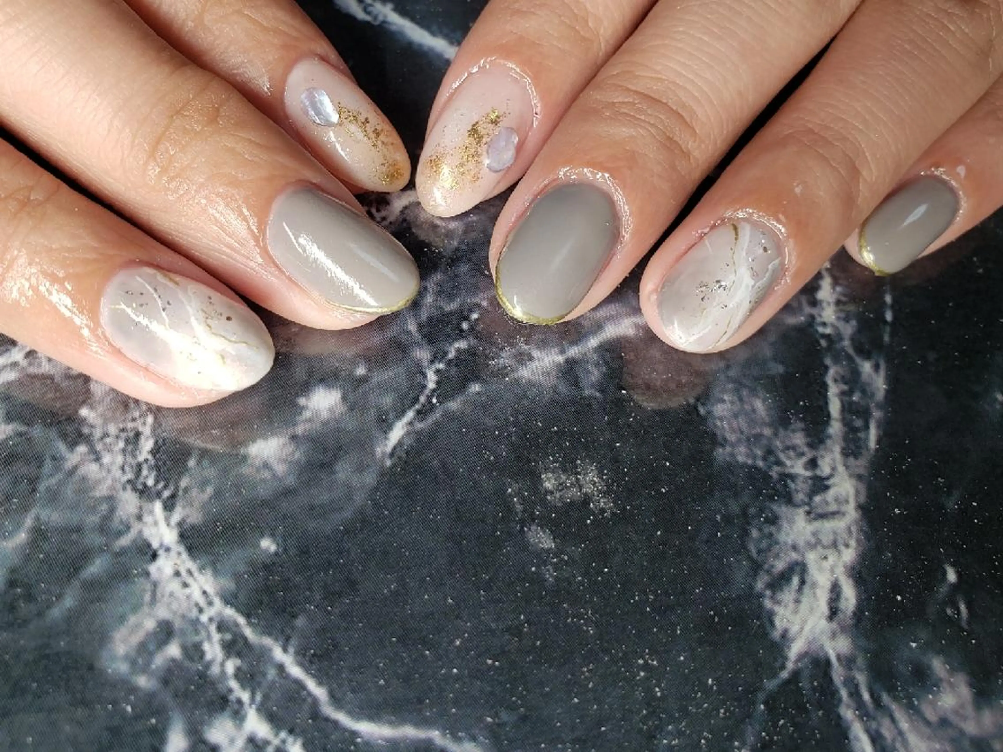 ショート ネイル ハンドネイル クロキ 。のネイルデザイン