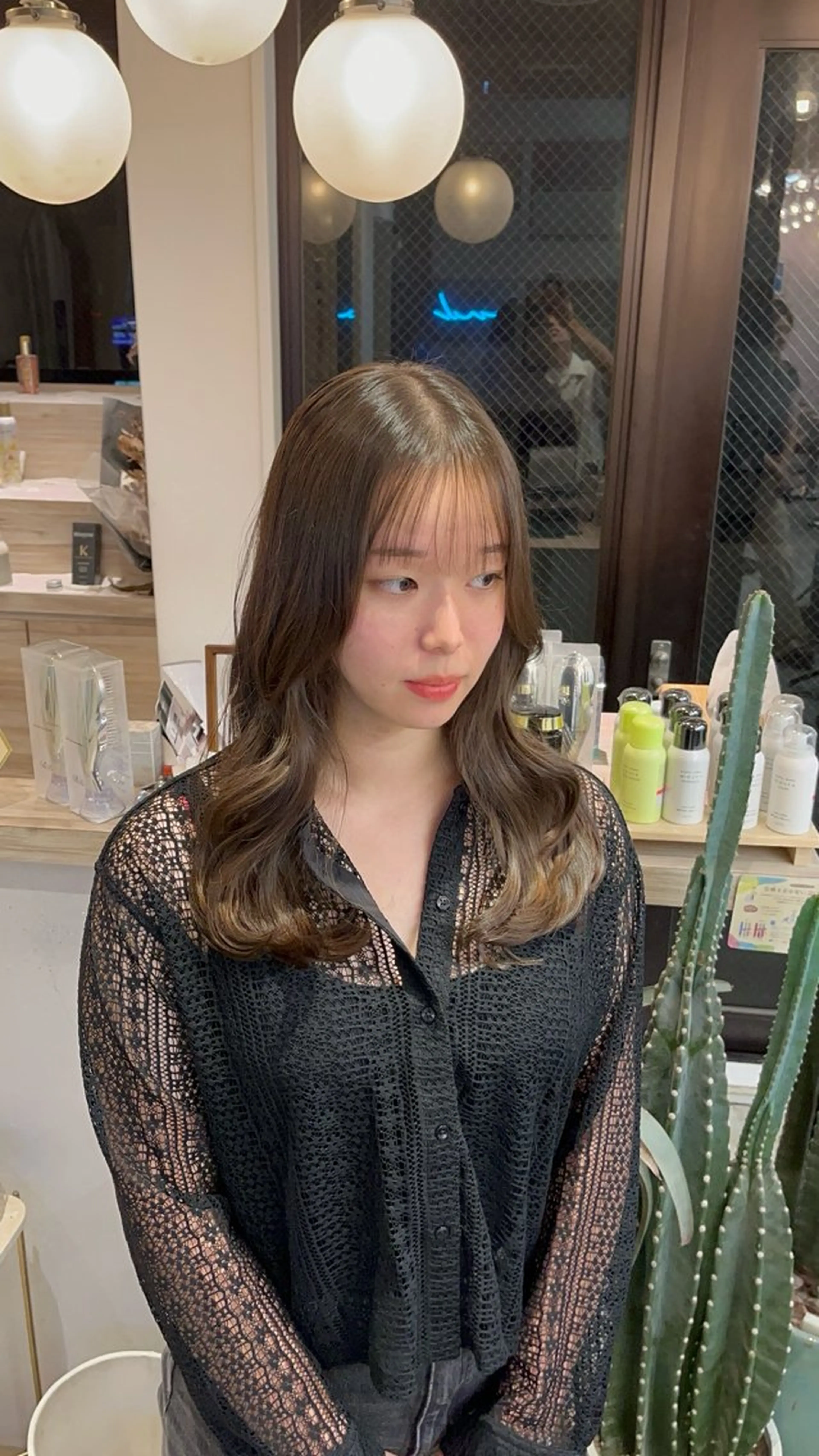 セミロング 🇰🇷韓国レイヤー 韓国風ボブのヘアスタイル