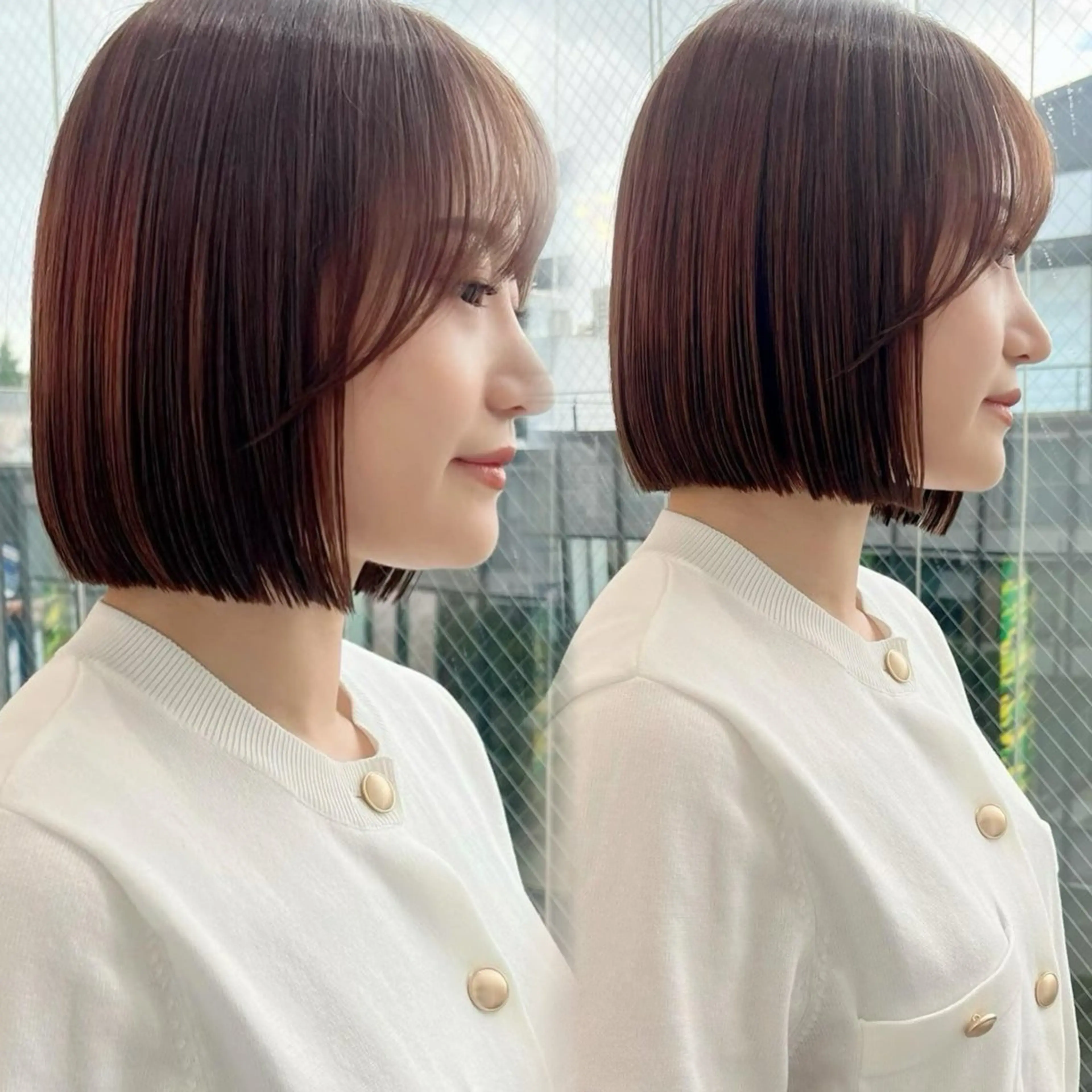 ショート カラー カット ヘアカラー トリートメント 🩵LondBOY 韓国/ボブ/レイヤーのヘアスタイル