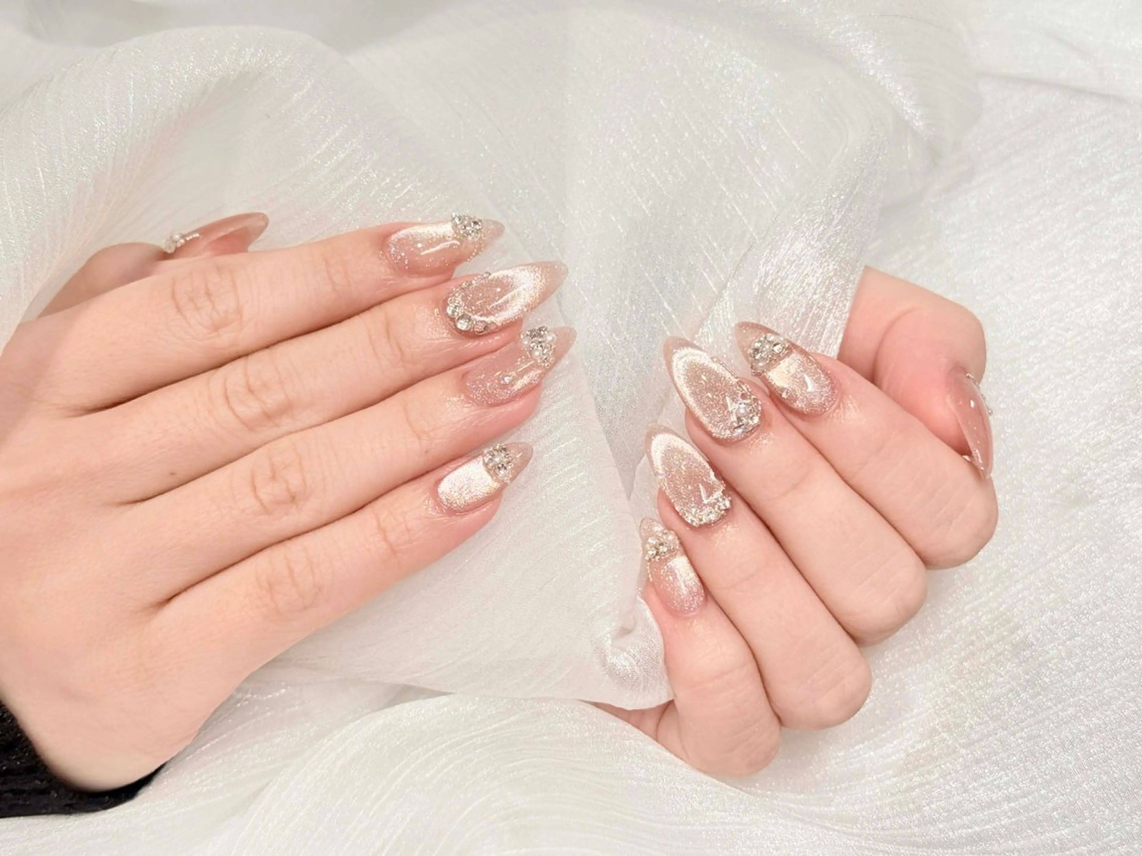 ネイル フレンチネイル 韓国ネイル マグネットネイル ニュアンスネイル オフィスネイル ハンドネイル アミ ちゃんのネイルデザイン